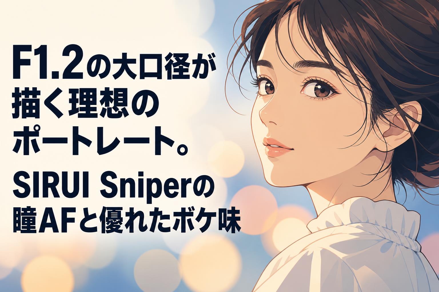 F1.2の大口径が描く理想のポートレート。SIRUI Sniperの瞳AFと優れたボケ味