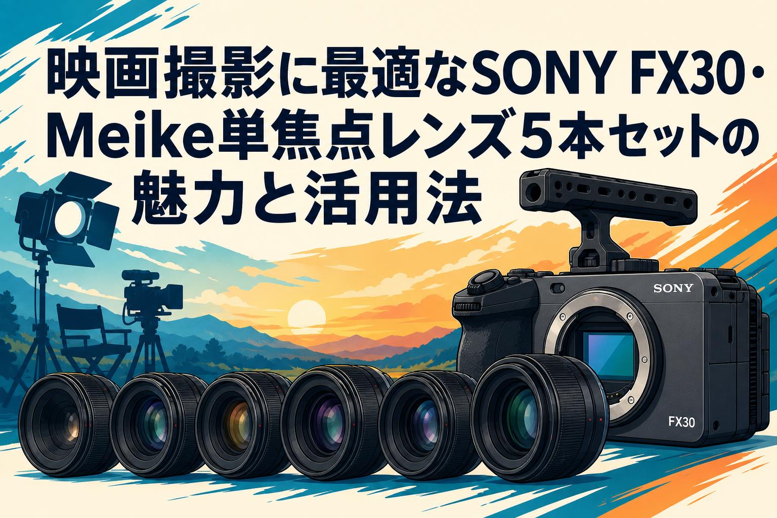 映画撮影に最適なSONY FX30・Meike単焦点レンズ5本セットの魅力と活用法