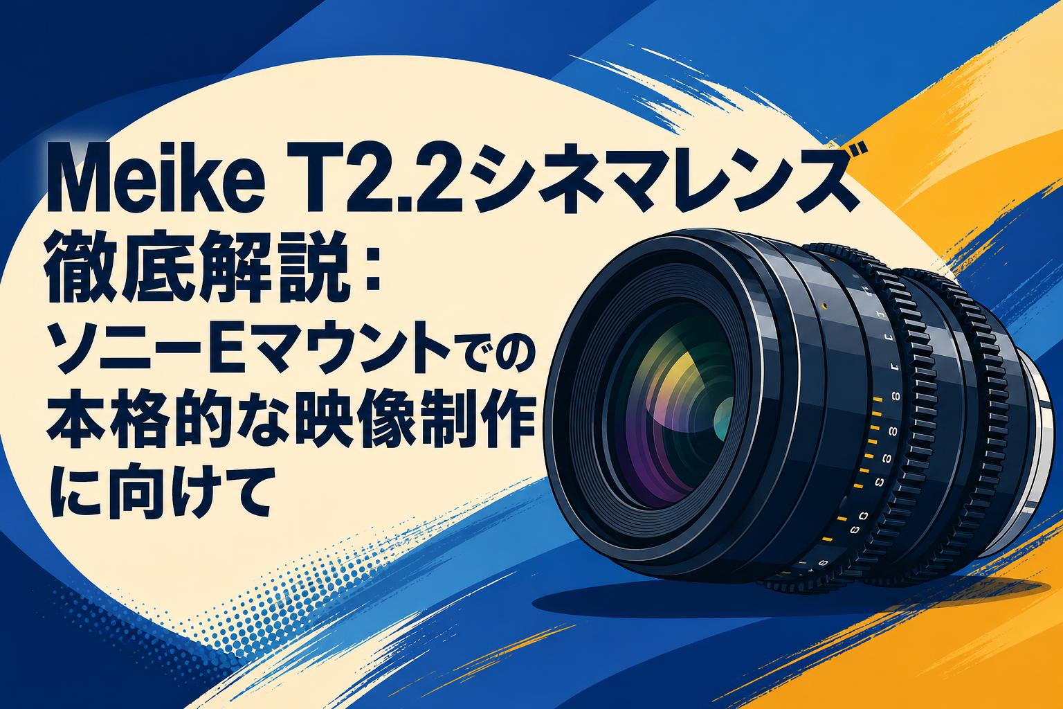 Meike T2.2シネマレンズ徹底解説：ソニーEマウントでの本格的な映像制作に向けて
