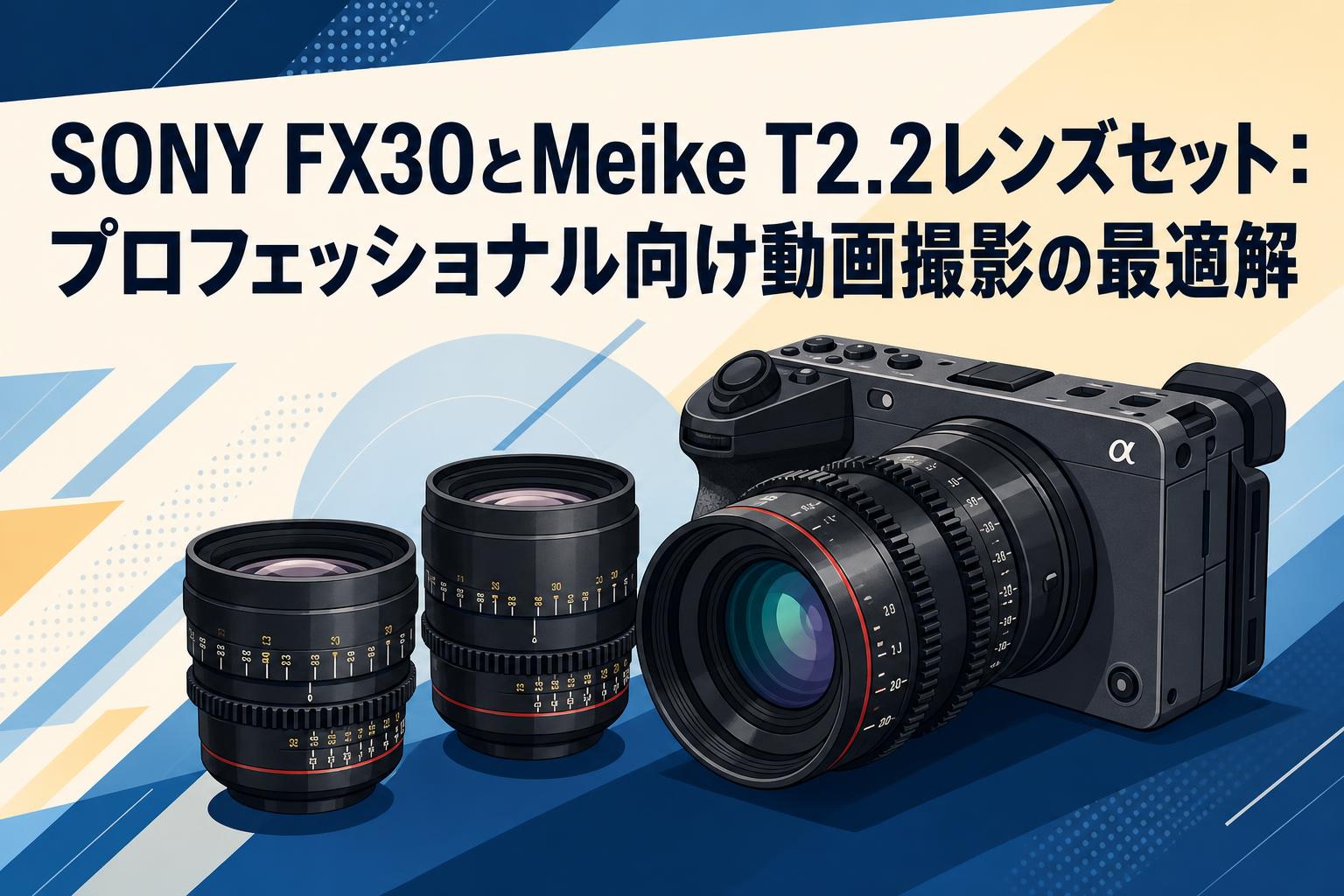SONY FX30とMeike T2.2レンズセット：プロフェッショナル向け動画撮影の最適解