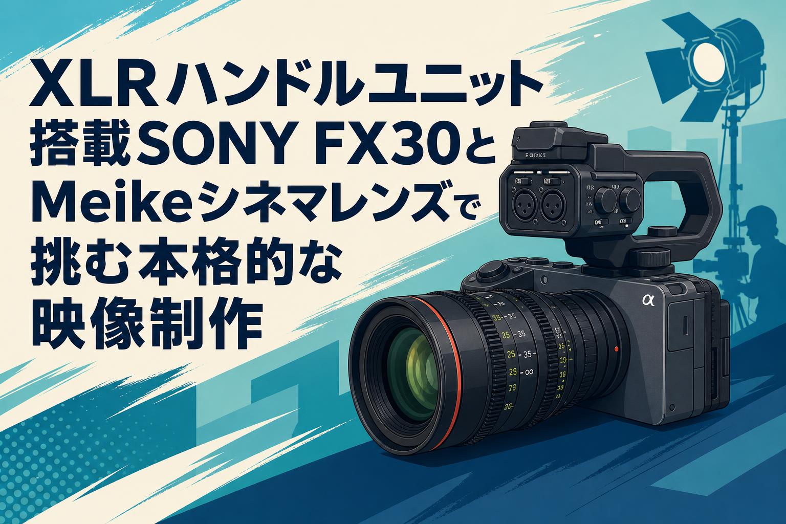 XLRハンドルユニット搭載SONY FX30とMeikeシネマレンズで挑む本格的な映像制作
