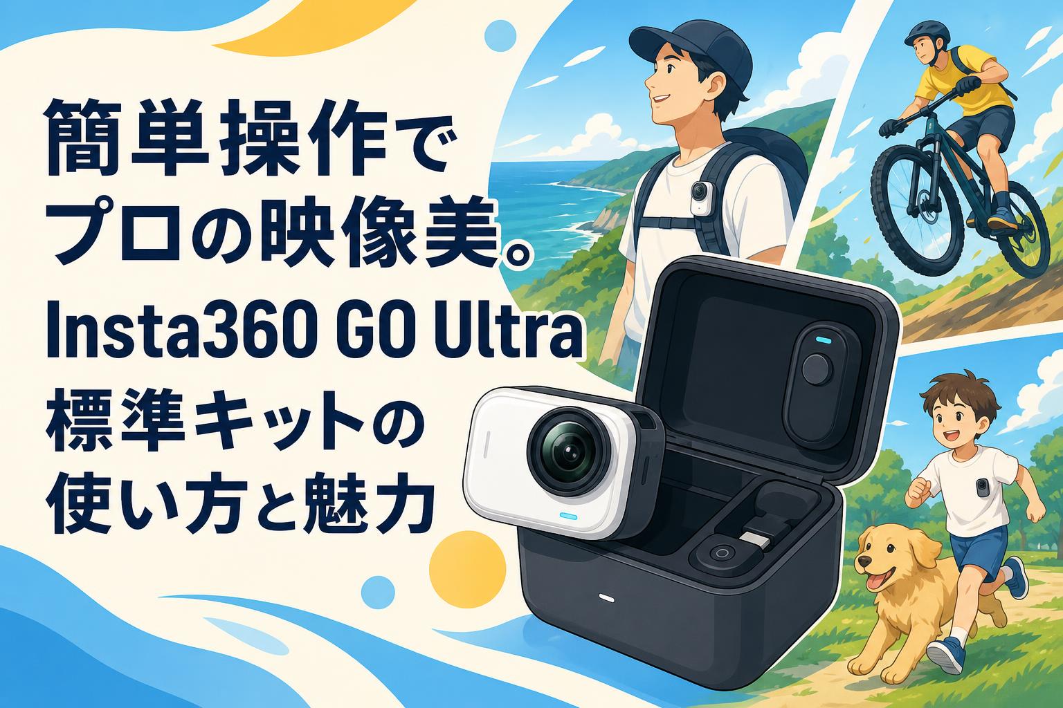 簡単操作でプロの映像美。Insta360 GO Ultra標準キットの使い方と魅力