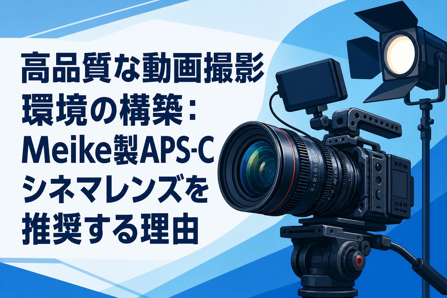 高品質な動画撮影環境の構築：Meike製APS-Cシネマレンズを推奨する理由
