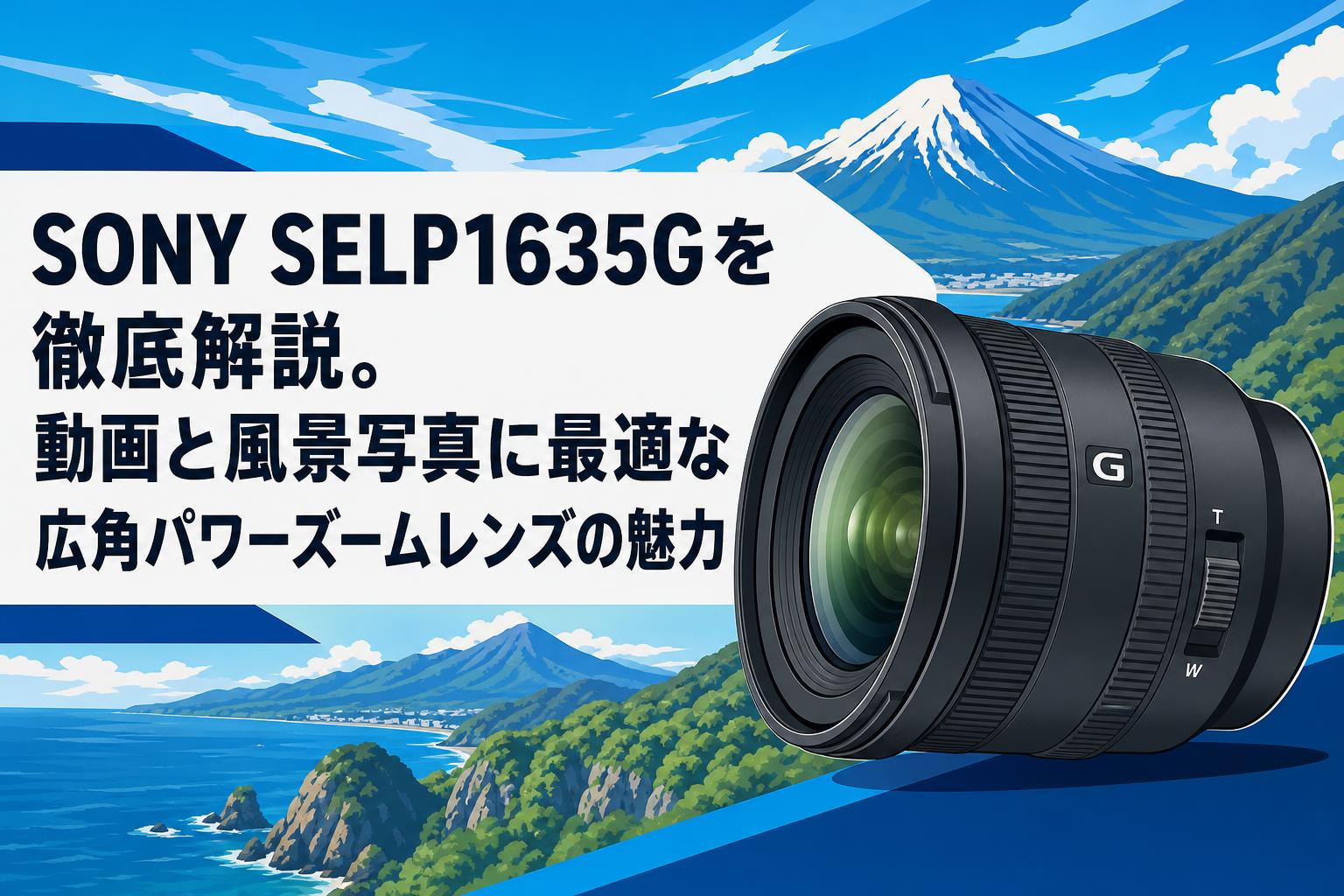 SONY SELP1635Gを徹底解説。動画と風景写真に最適な広角パワーズームレンズの魅力