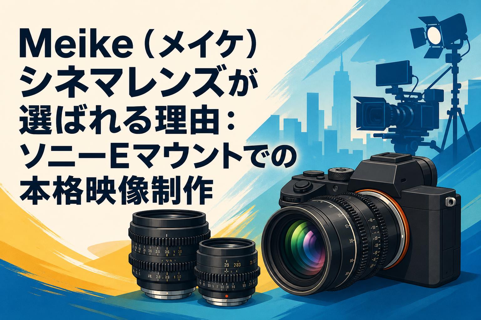 Meike（メイケ）シネマレンズが選ばれる理由：ソニーEマウントでの本格映像制作
