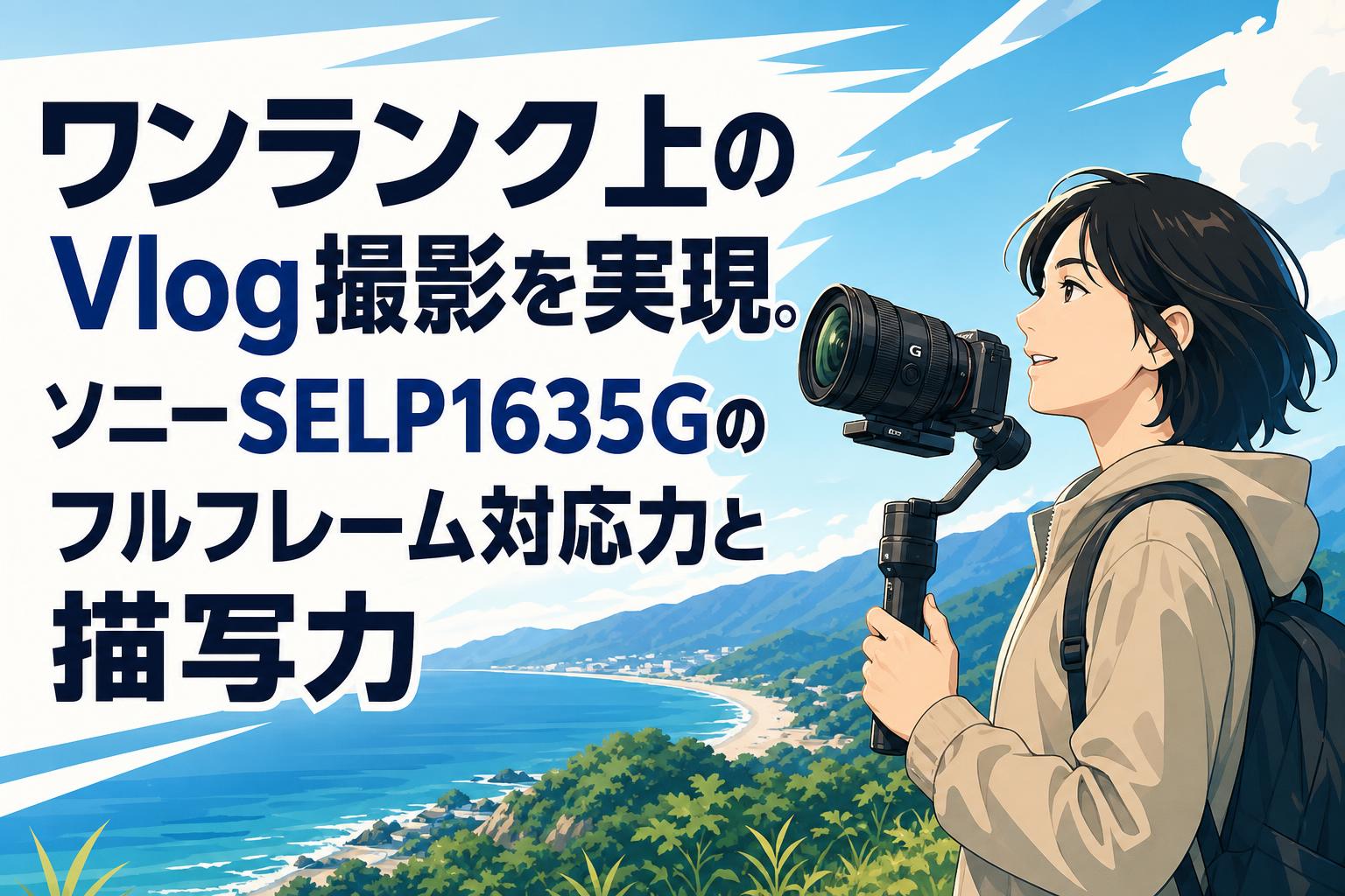 ワンランク上のVlog撮影を実現。ソニーSELP1635Gのフルフレーム対応力と描写力