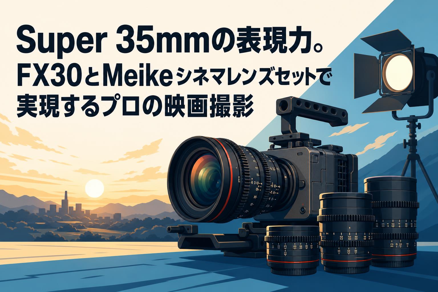 Super 35mmの表現力。FX30とMeikeシネマレンズセットで実現するプロの映画撮影