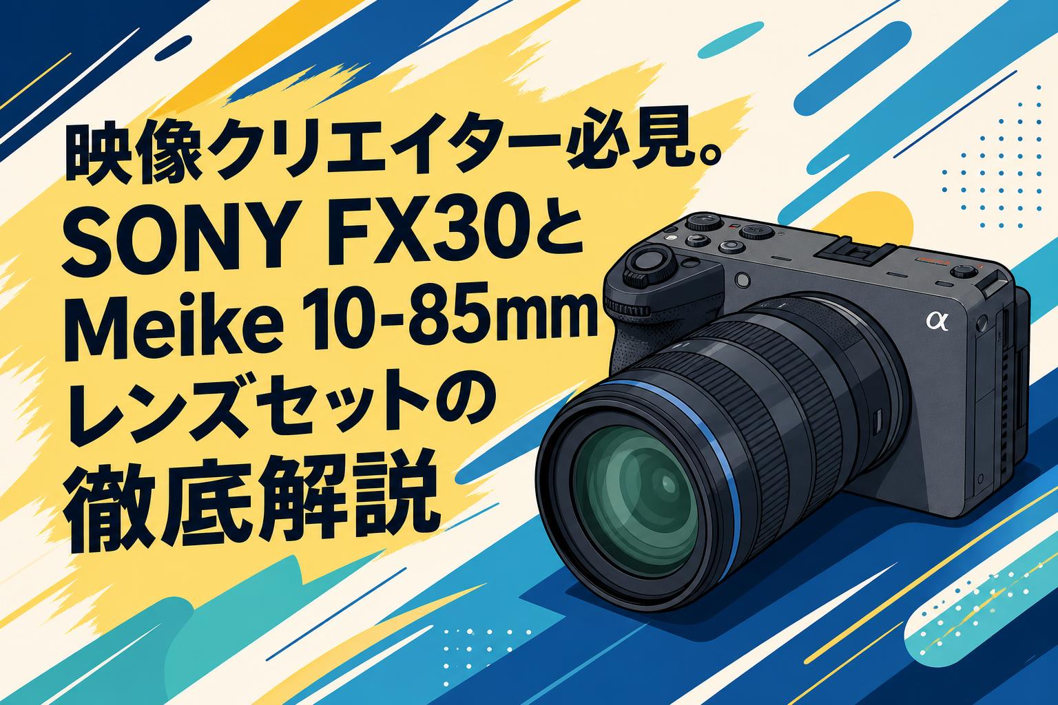 映像クリエイター必見。SONY FX30とMeike 10-85mmレンズセットの徹底解説