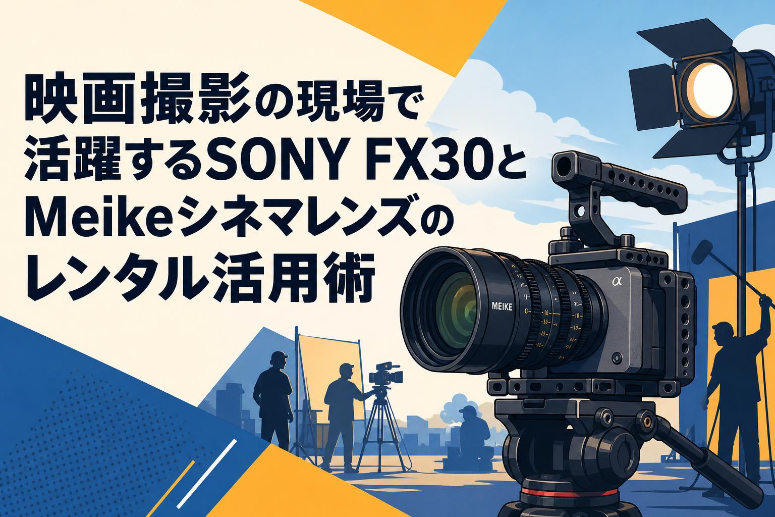 映画撮影の現場で活躍するSONY FX30とMeikeシネマレンズのレンタル活用術