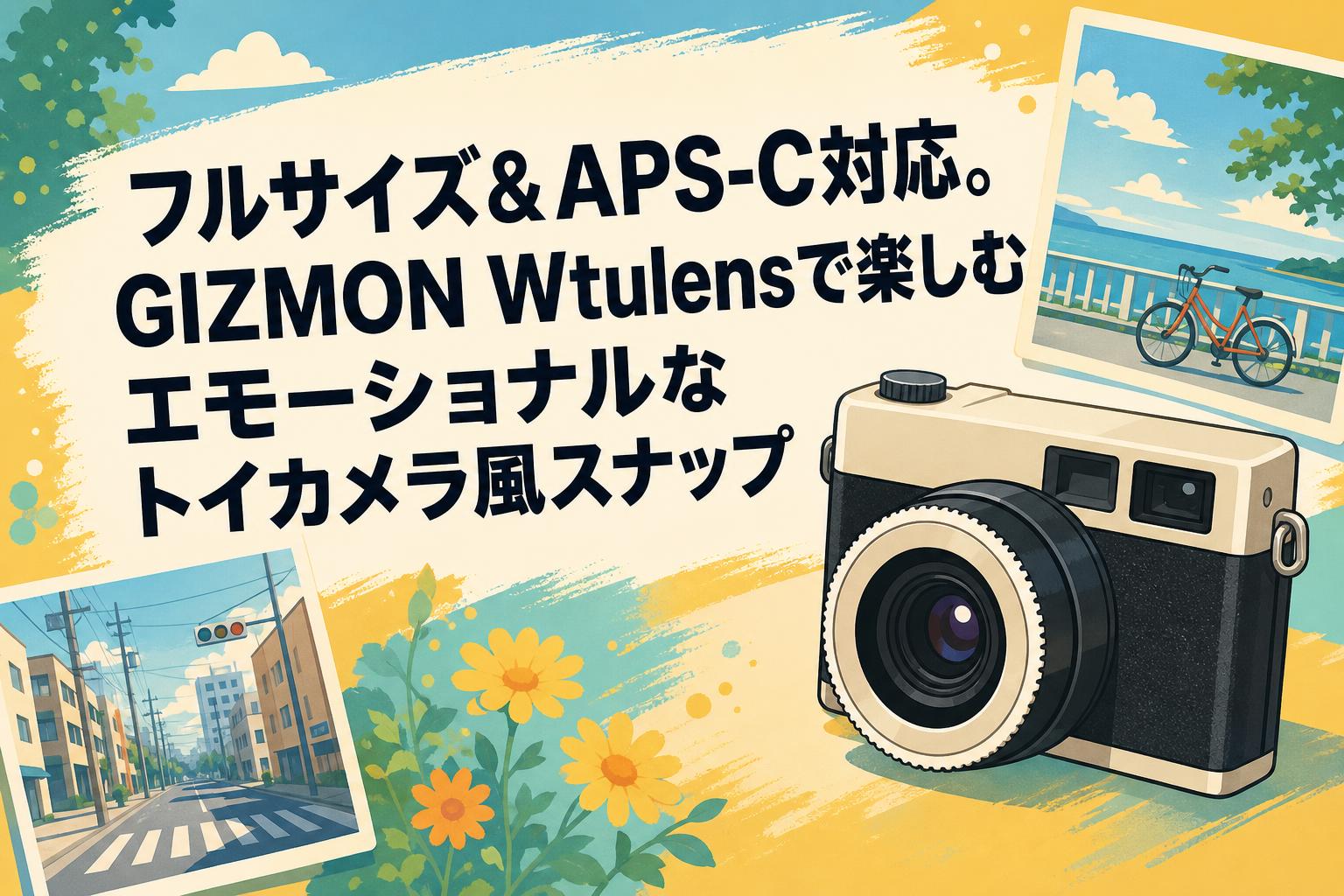 フルサイズ＆APS-C対応。GIZMON Wtulensで楽しむエモーショナルなトイカメラ風スナップ