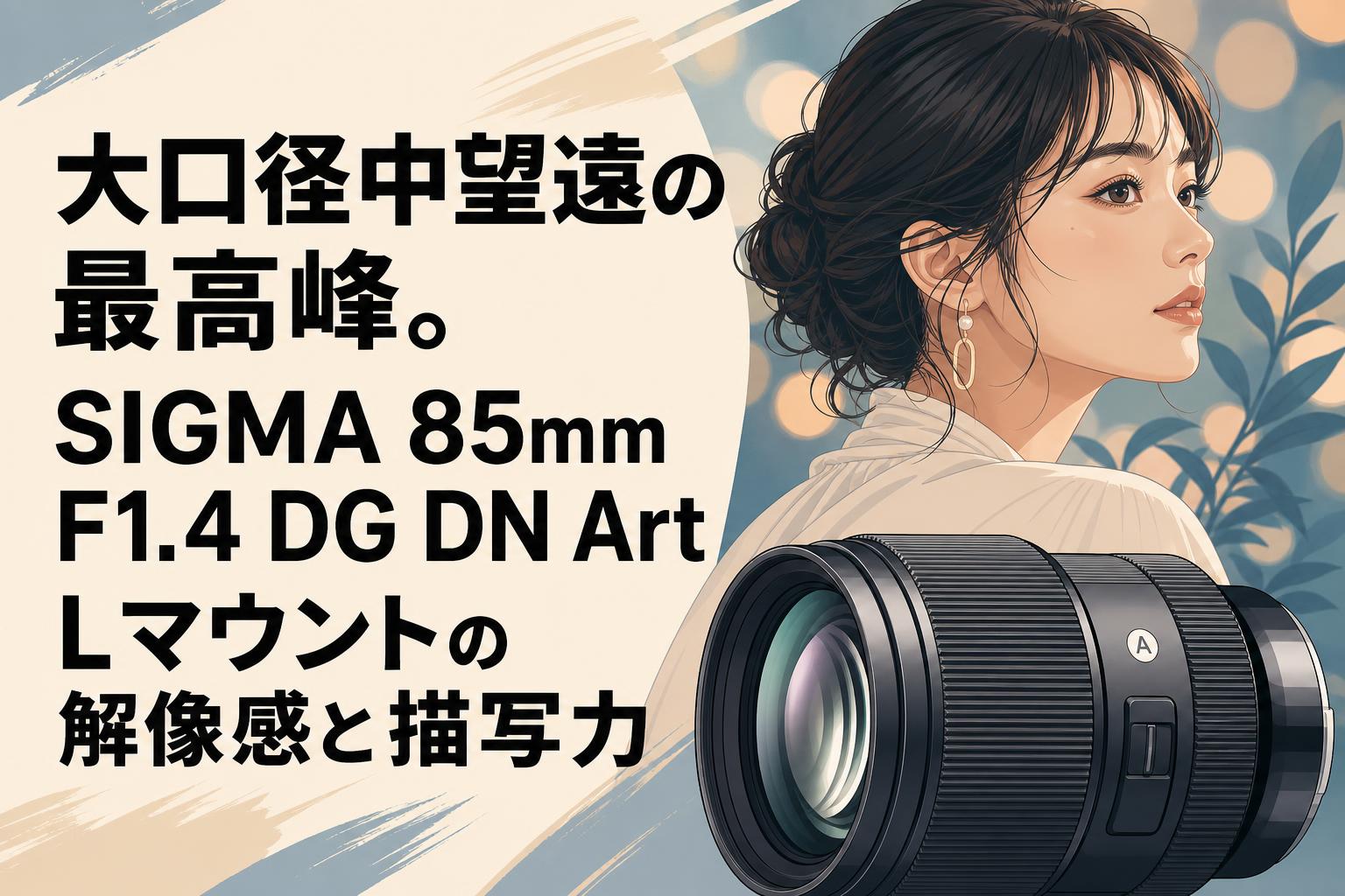 大口径中望遠の最高峰。SIGMA 85mm F1.4 DG DN Art Lマウントの解像感と描写力