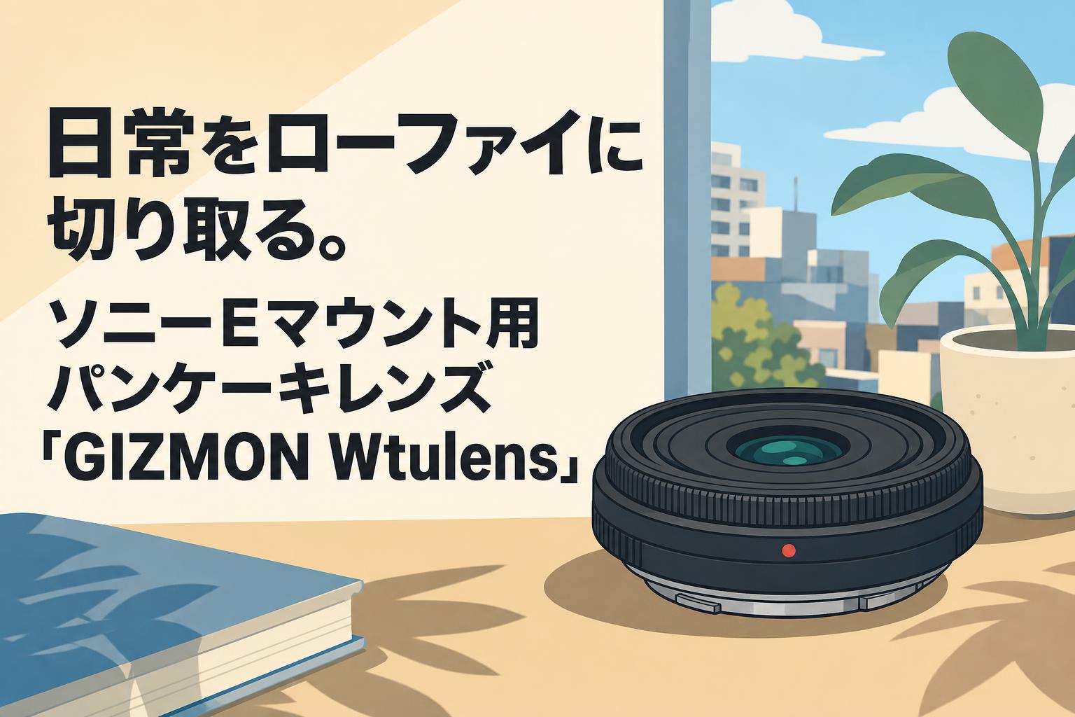 日常をローファイに切り取る。ソニーEマウント用パンケーキレンズ「GIZMON Wtulens」