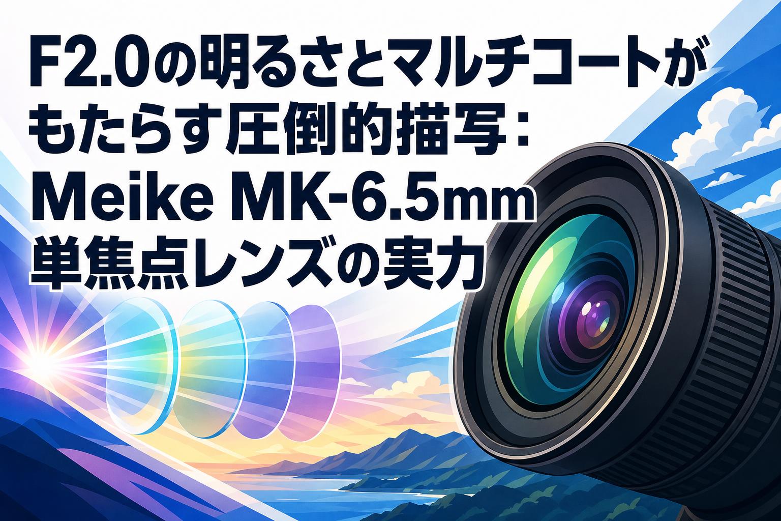 F2.0の明るさとマルチコートがもたらす圧倒的描写：Meike MK-6.5mm単焦点レンズの実力