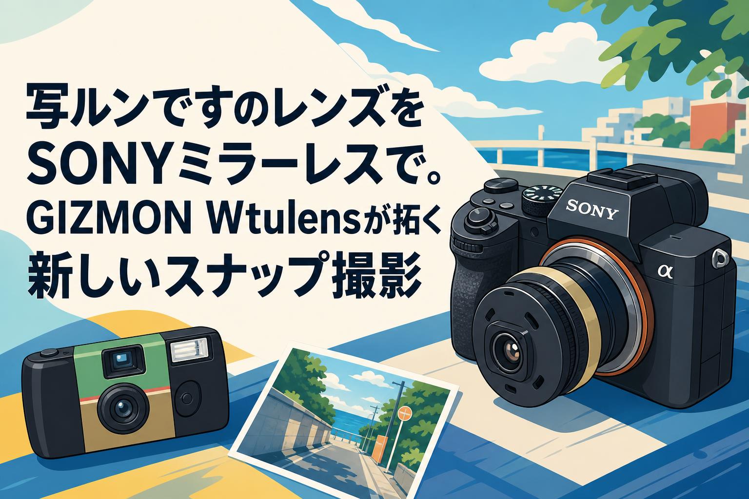 写ルンですのレンズをSONYミラーレスで。GIZMON Wtulensが拓く新しいスナップ撮影