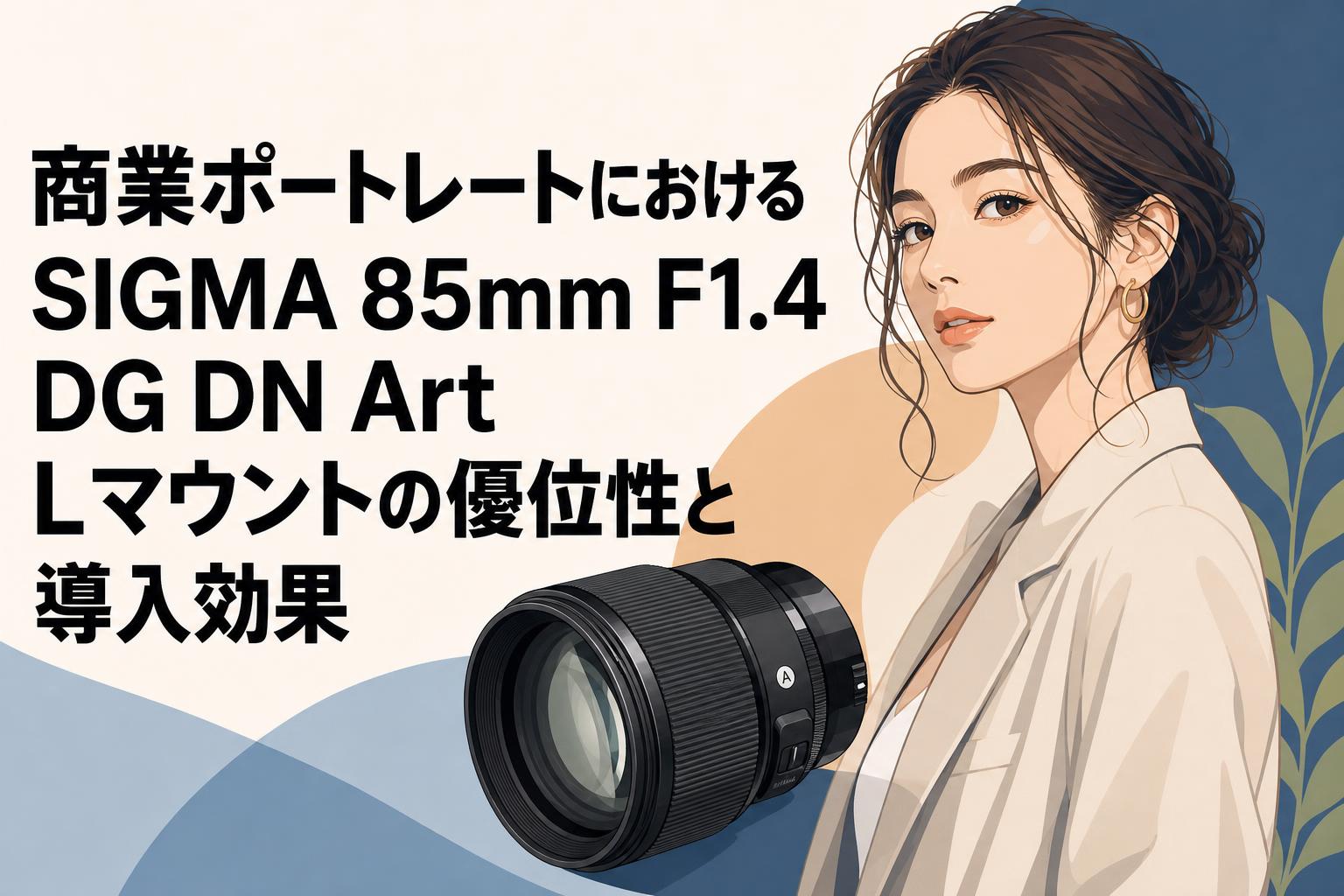 商業ポートレートにおけるSIGMA 85mm F1.4 DG DN Art Lマウントの優位性と導入効果