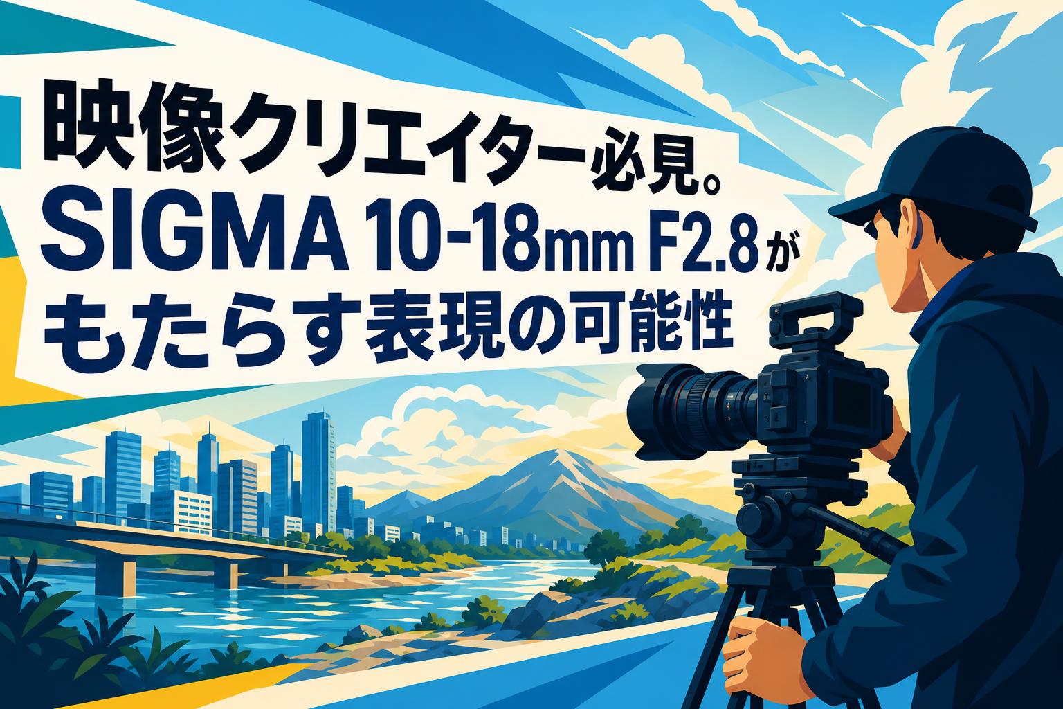 映像クリエイター必見。SIGMA 10-18mm F2.8がもたらす表現の可能性