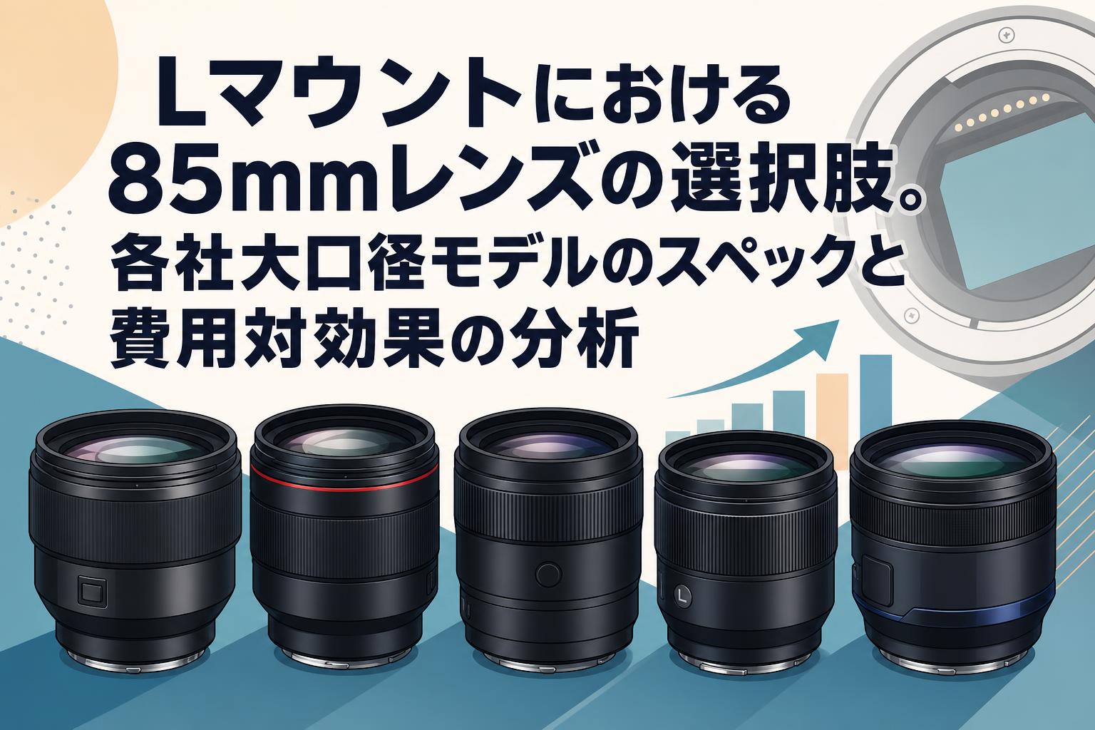 Lマウントにおける85mmレンズの選択肢。各社大口径モデルのスペックと費用対効果の分析