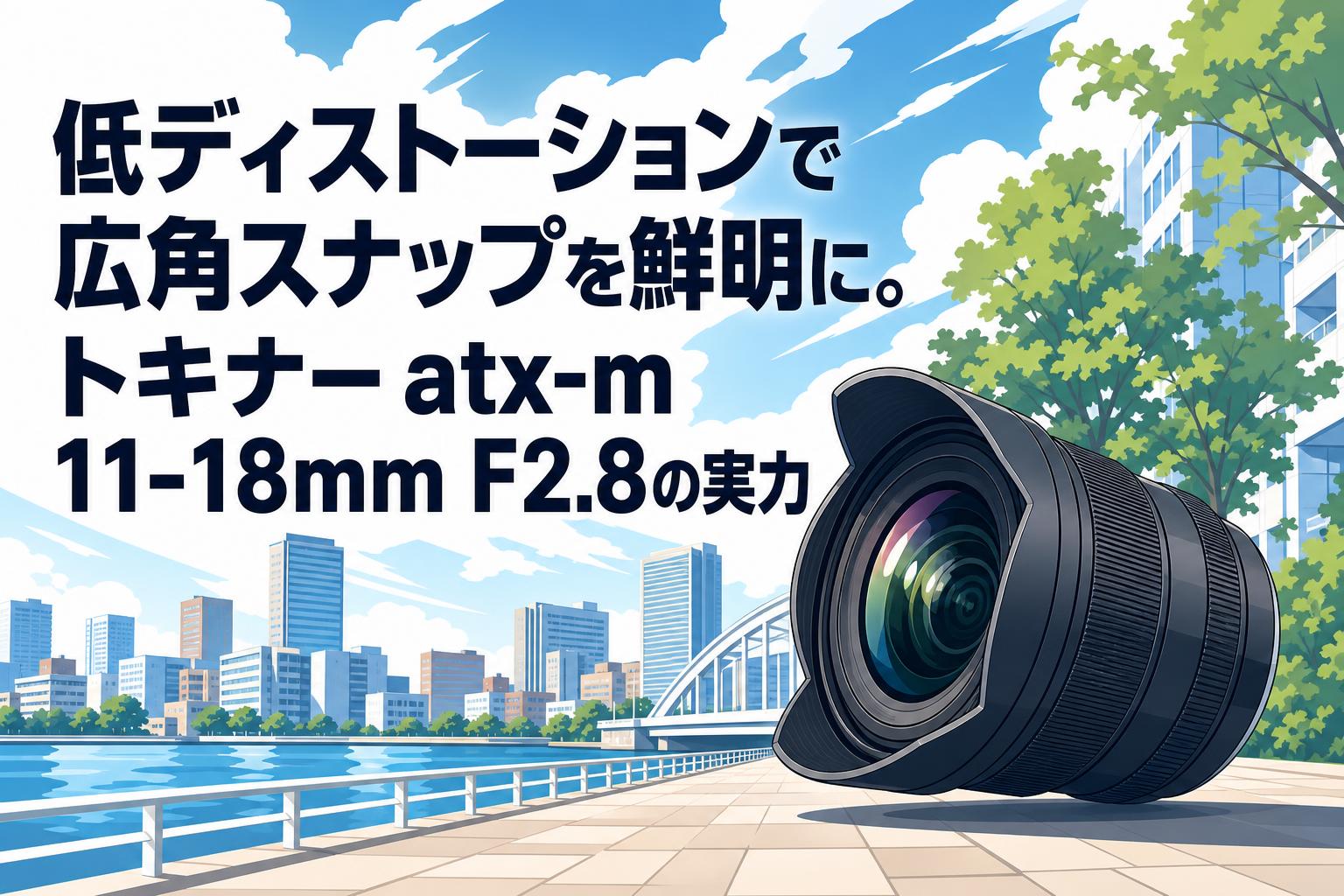 低ディストーションで広角スナップを鮮明に。トキナー atx-m 11-18mm F2.8の実力