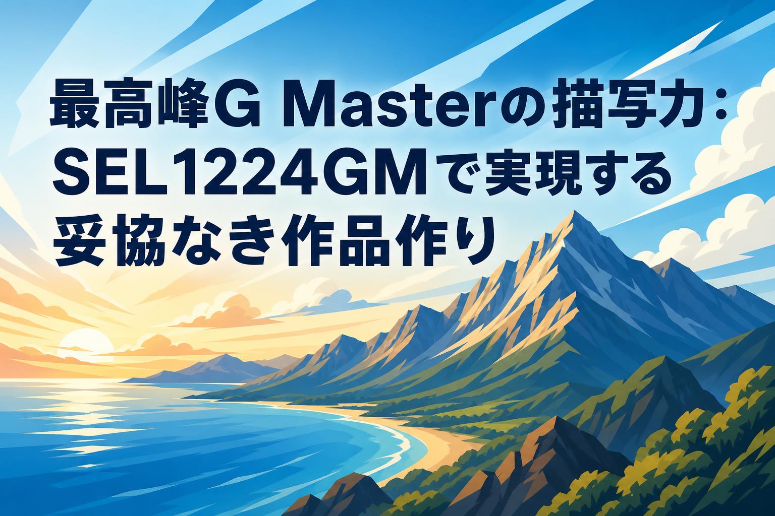 最高峰G Masterの描写力：SEL1224GMで実現する妥協なき作品作り