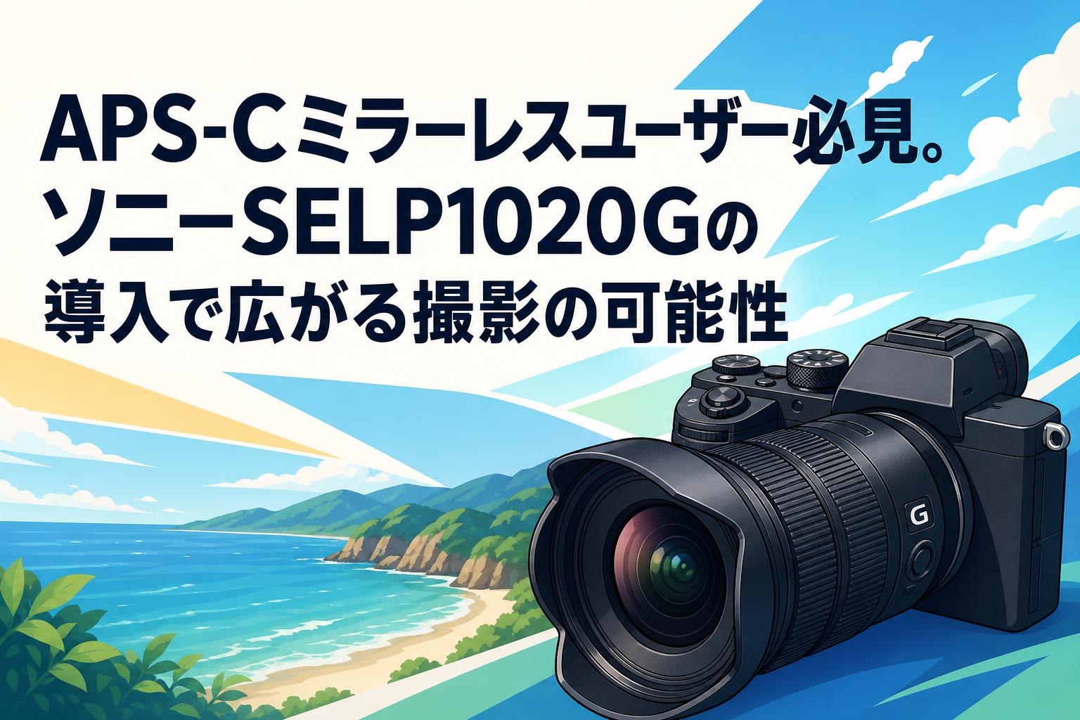 APS-Cミラーレスユーザー必見。ソニーSELP1020Gの導入で広がる撮影の可能性