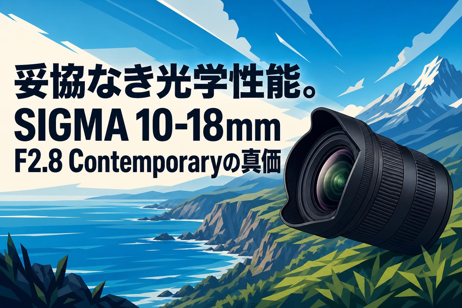 妥協なき光学性能。SIGMA 10-18mm F2.8 Contemporaryの真価