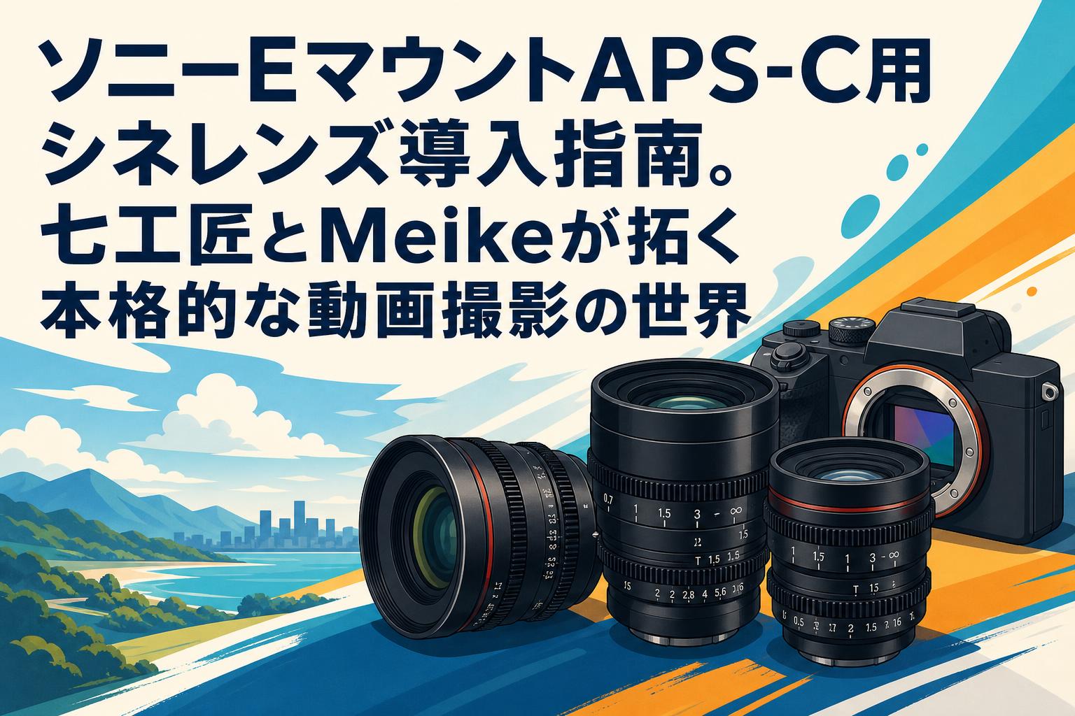 ソニーEマウントAPS-C用シネレンズ導入指南。七工匠とMeikeが拓く本格的な動画撮影の世界