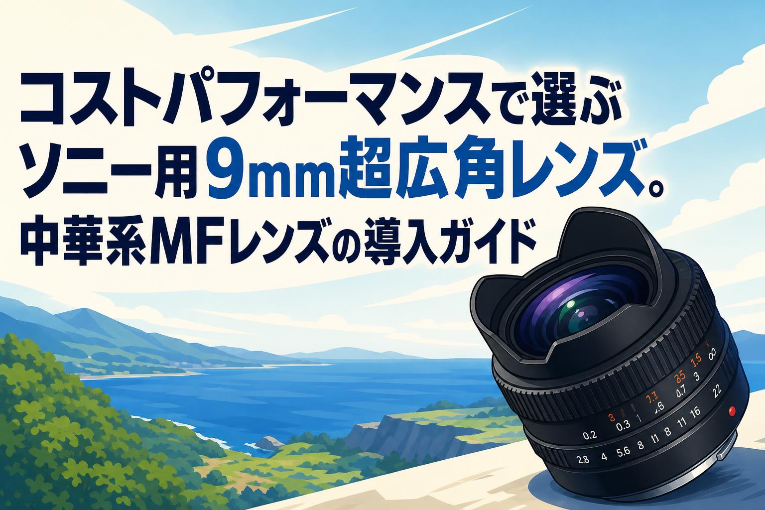 コストパフォーマンスで選ぶソニー用9mm超広角レンズ。中華系MFレンズの導入ガイド