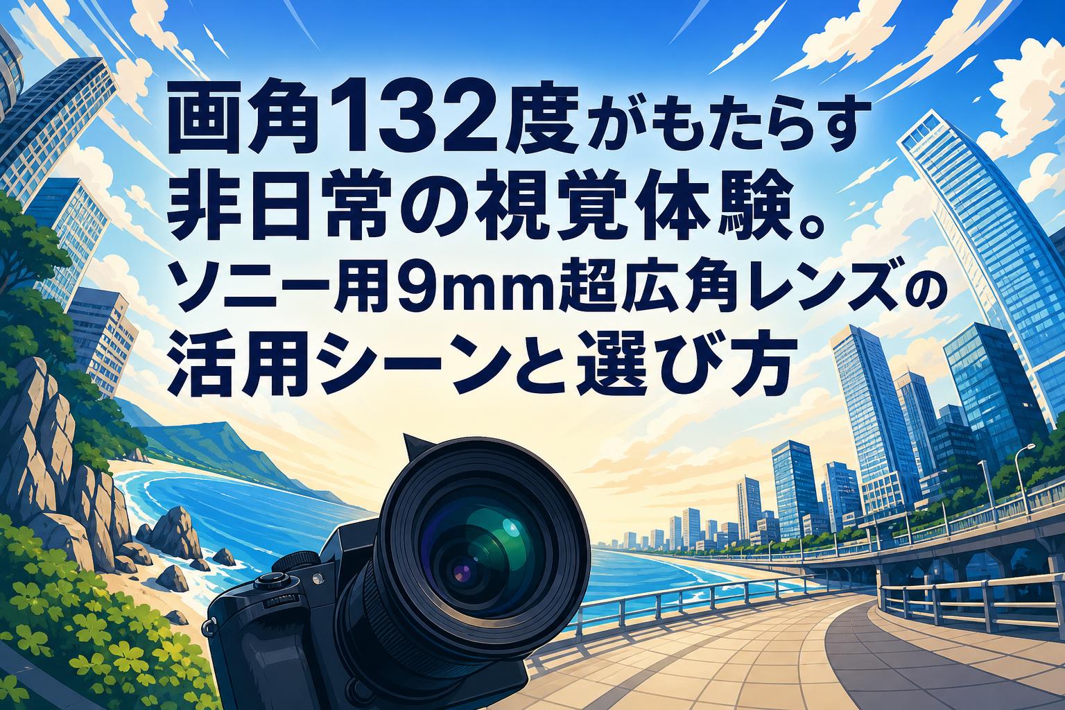 画角132度がもたらす非日常の視覚体験。ソニー用9mm超広角レンズの活用シーンと選び方