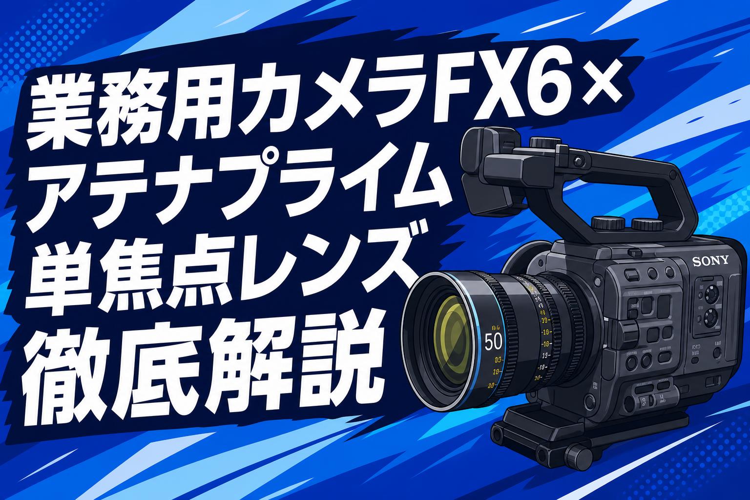 業務用カメラFX6×アテナプライム単焦点レンズ徹底解説