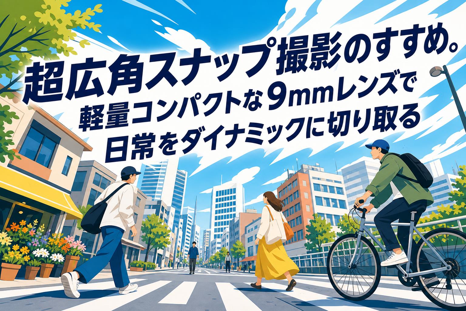 超広角スナップ撮影のすすめ。軽量コンパクトな9mmレンズで日常をダイナミックに切り取る