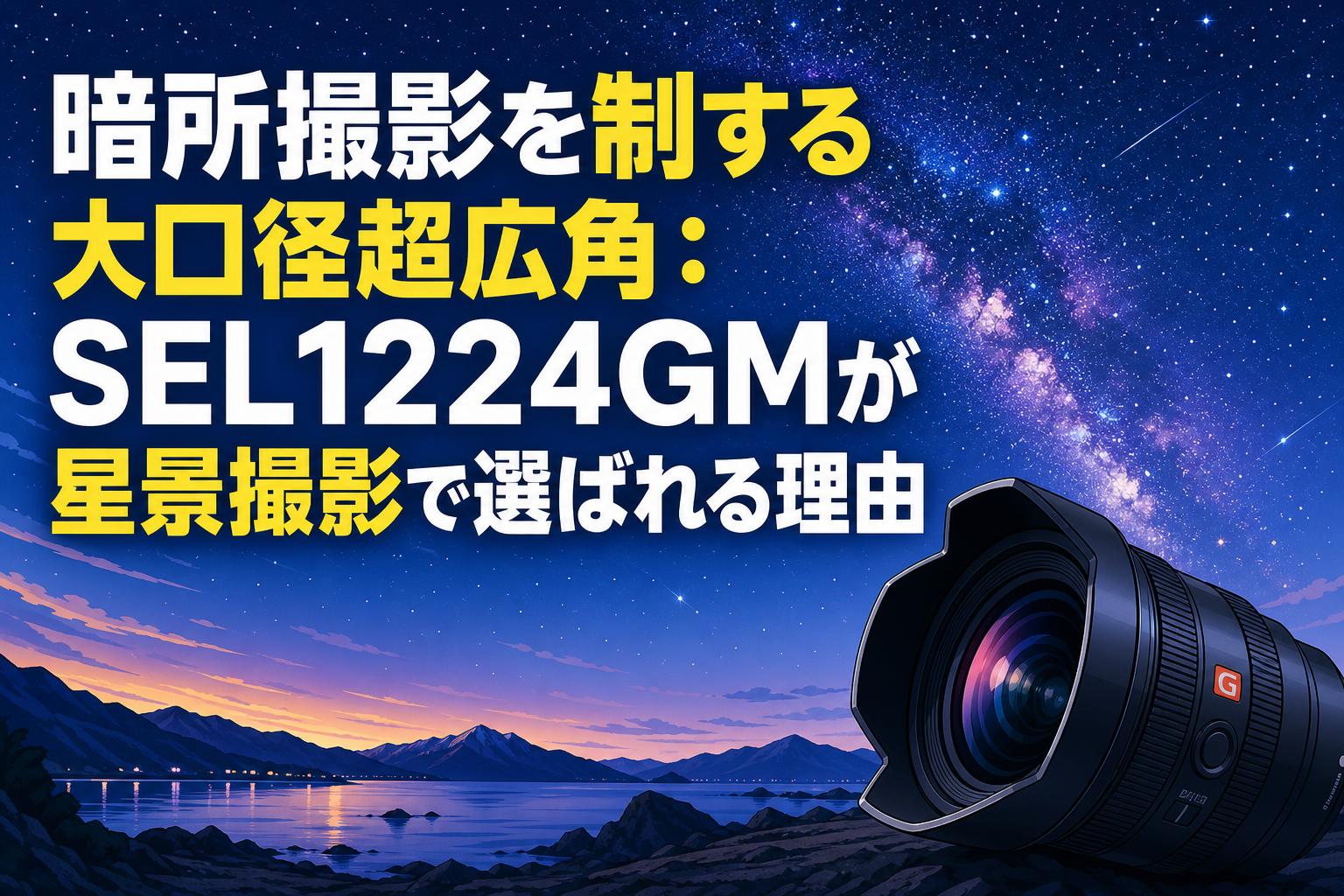 暗所撮影を制する大口径超広角：SEL1224GMが星景撮影で選ばれる理由