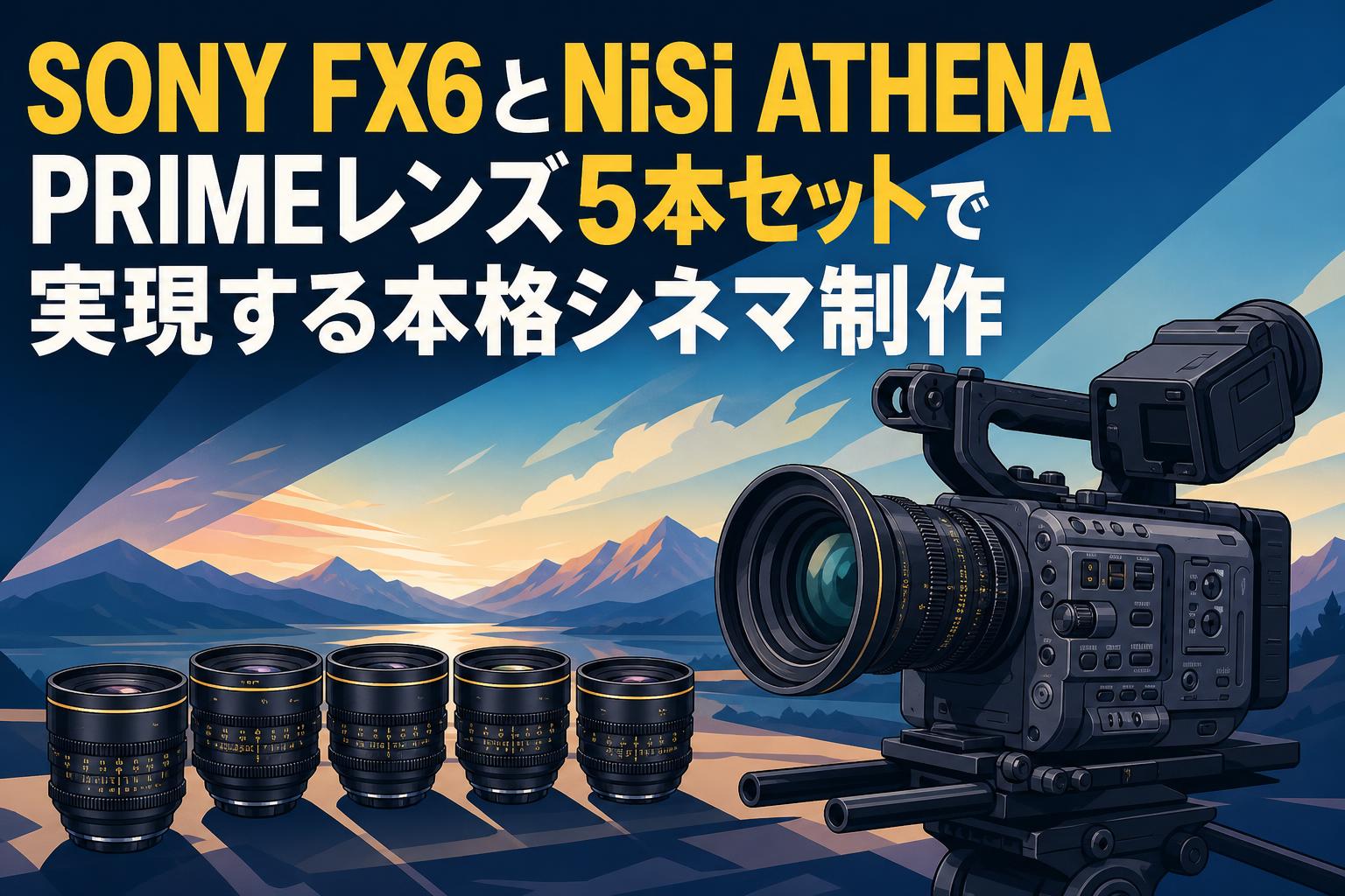 SONY FX6とNiSi ATHENA PRIMEレンズ5本セットで実現する本格シネマ制作