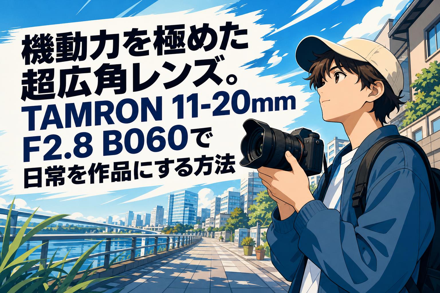 機動力を極めた超広角レンズ。TAMRON 11-20mm F2.8 B060で日常を作品にする方法