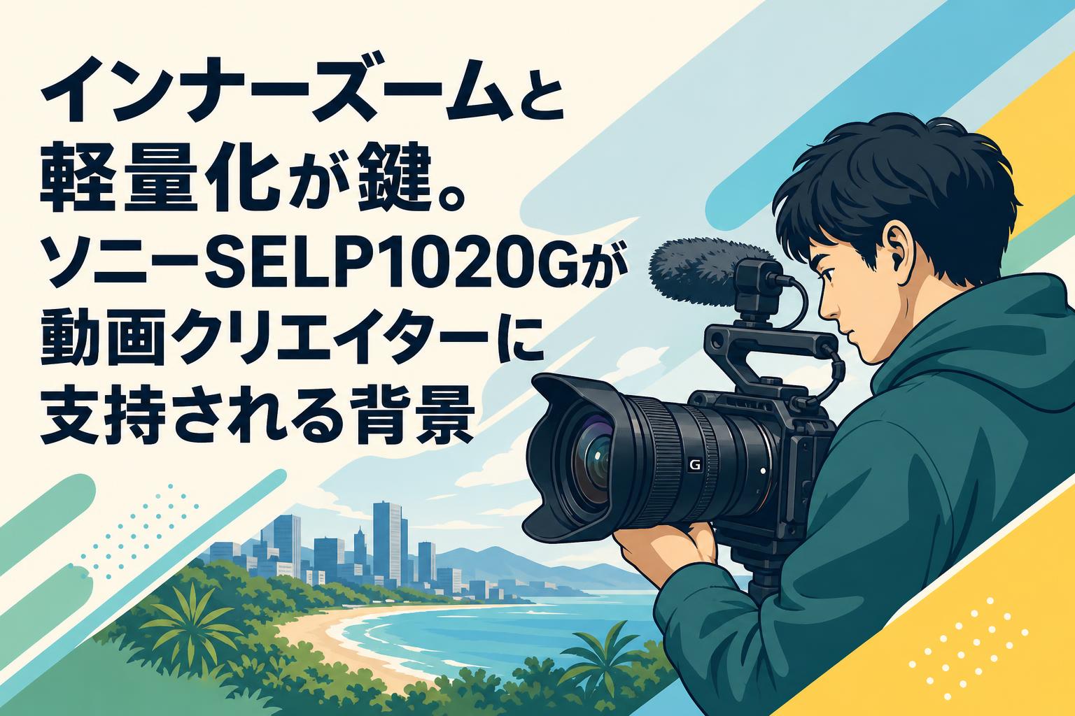 インナーズームと軽量化が鍵。ソニーSELP1020Gが動画クリエイターに支持される背景