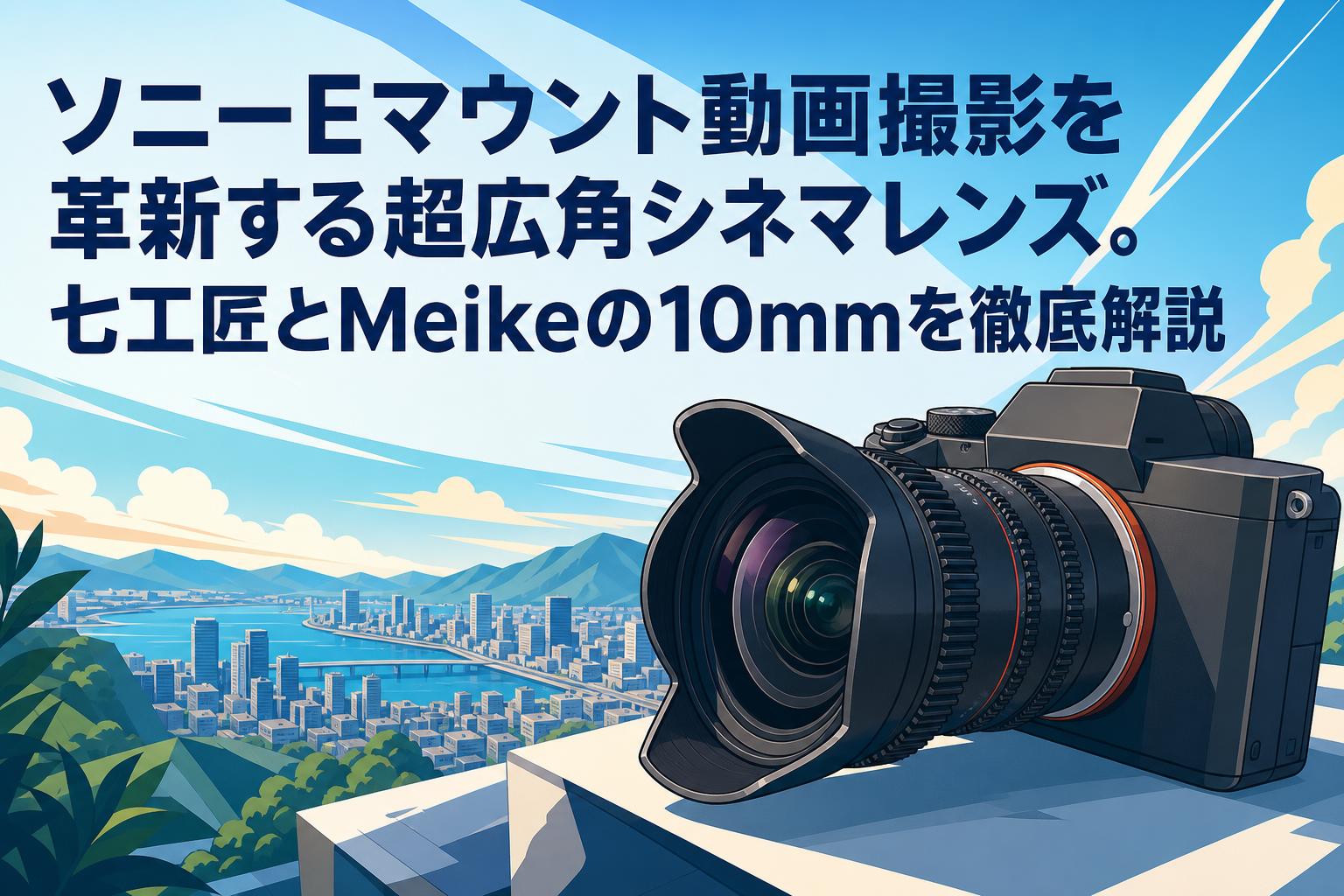 ソニーEマウント動画撮影を革新する超広角シネマレンズ。七工匠とMeikeの10mmを徹底解説