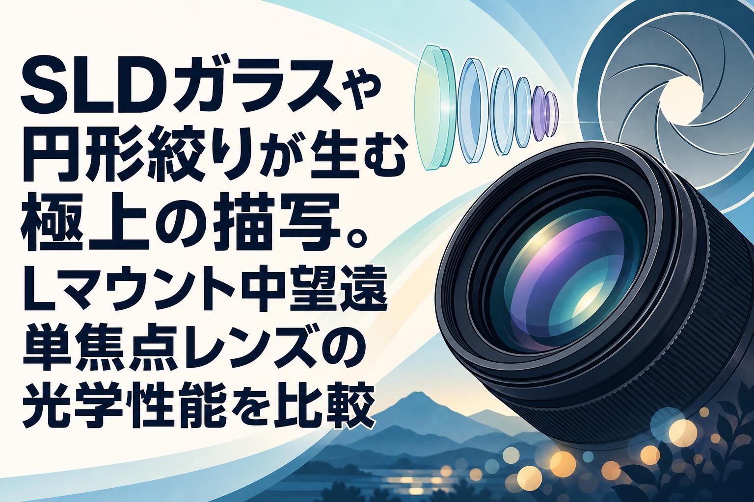 SLDガラスや円形絞りが生む極上の描写。Lマウント中望遠単焦点レンズの光学性能を比較