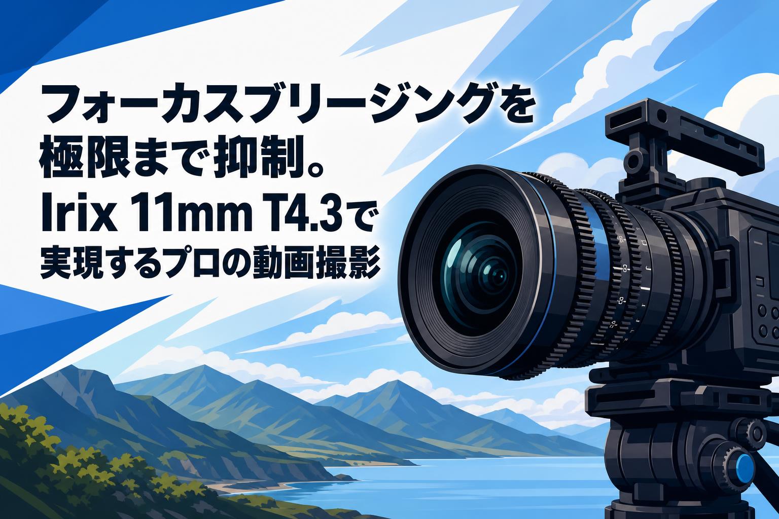 フォーカスブリージングを極限まで抑制。Irix 11mm T4.3で実現するプロの動画撮影
