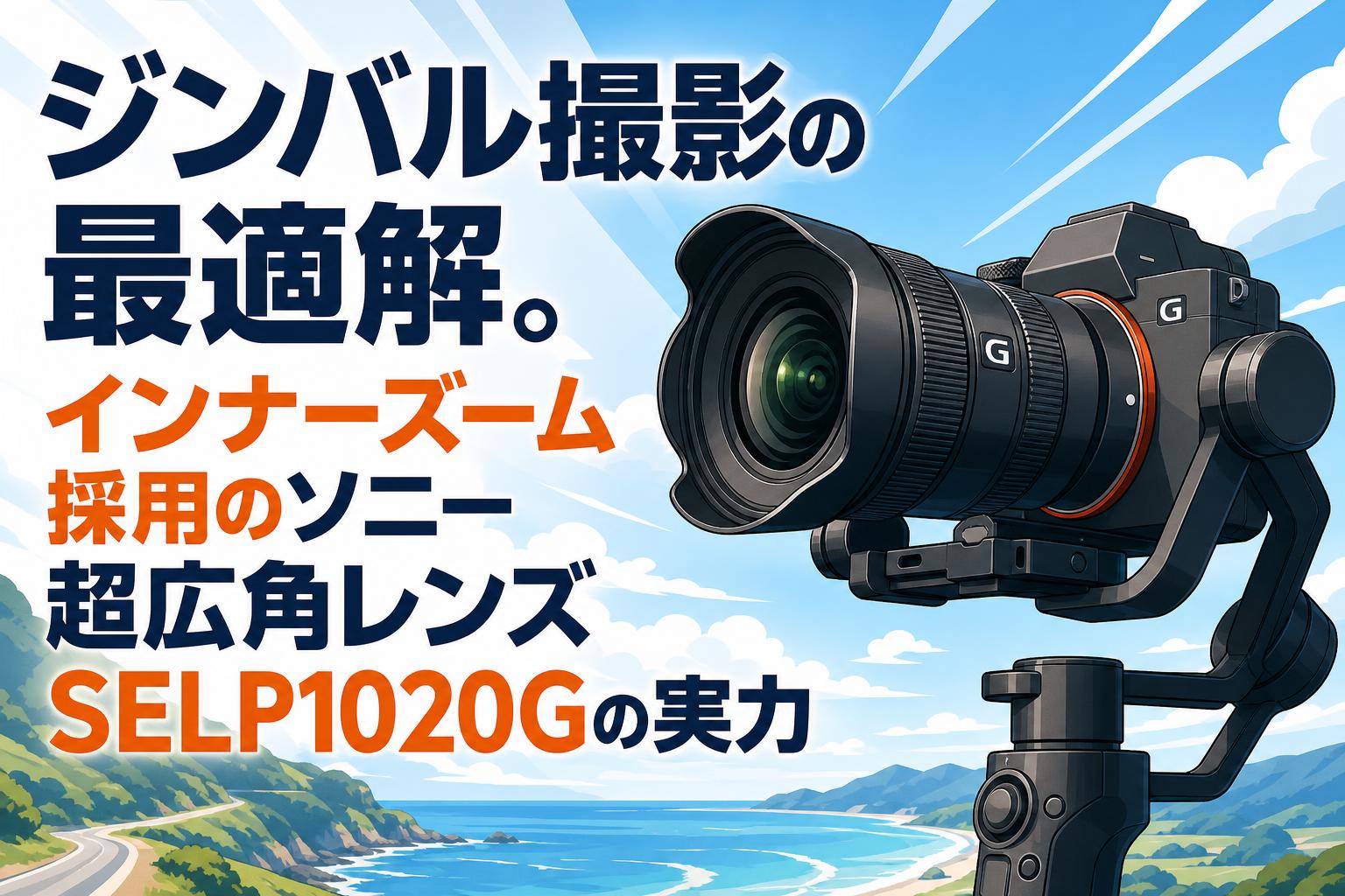 ジンバル撮影の最適解。インナーズーム採用のソニー超広角レンズSELP1020Gの実力