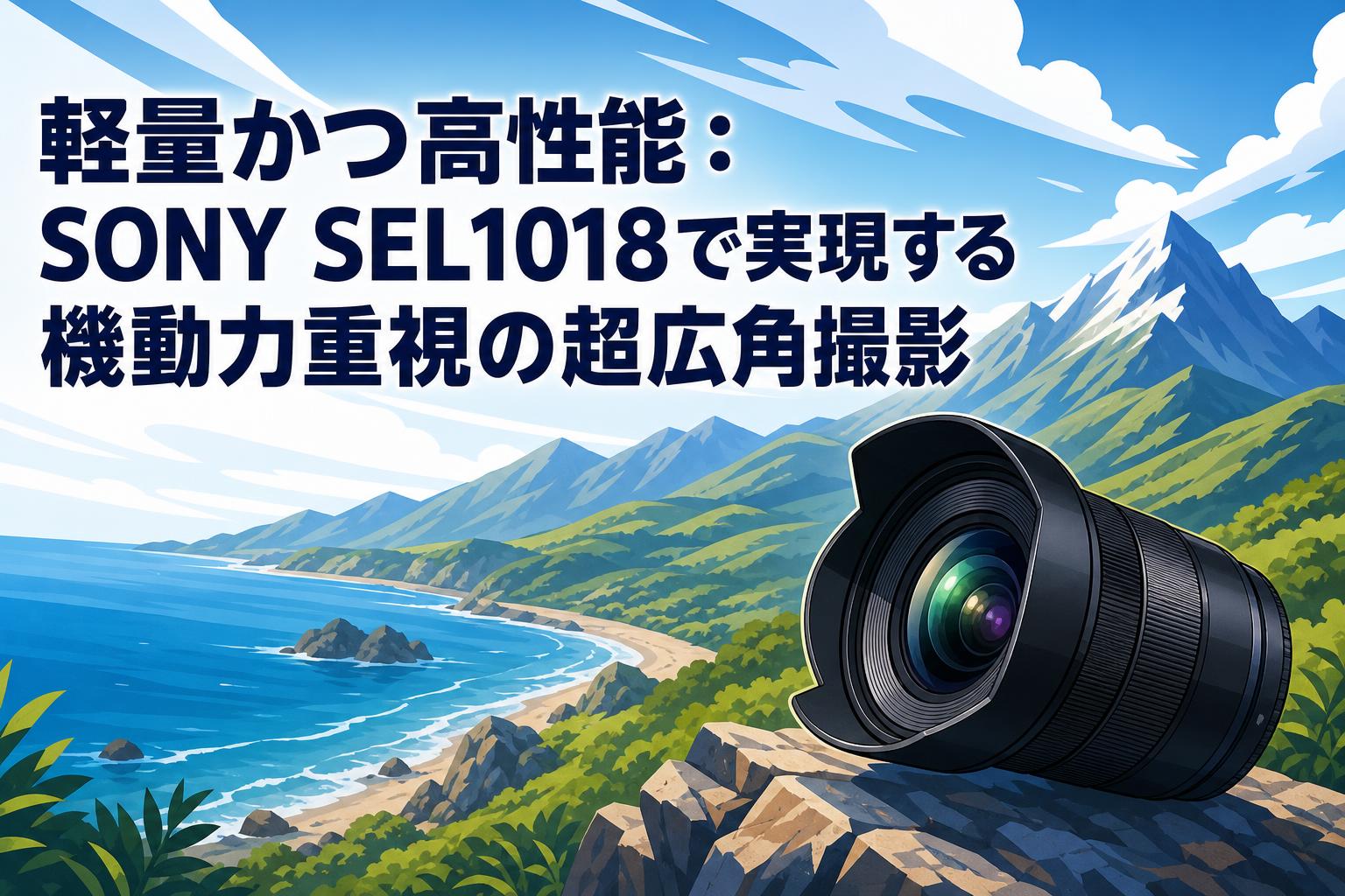 軽量かつ高性能：SONY SEL1018で実現する機動力重視の超広角撮影
