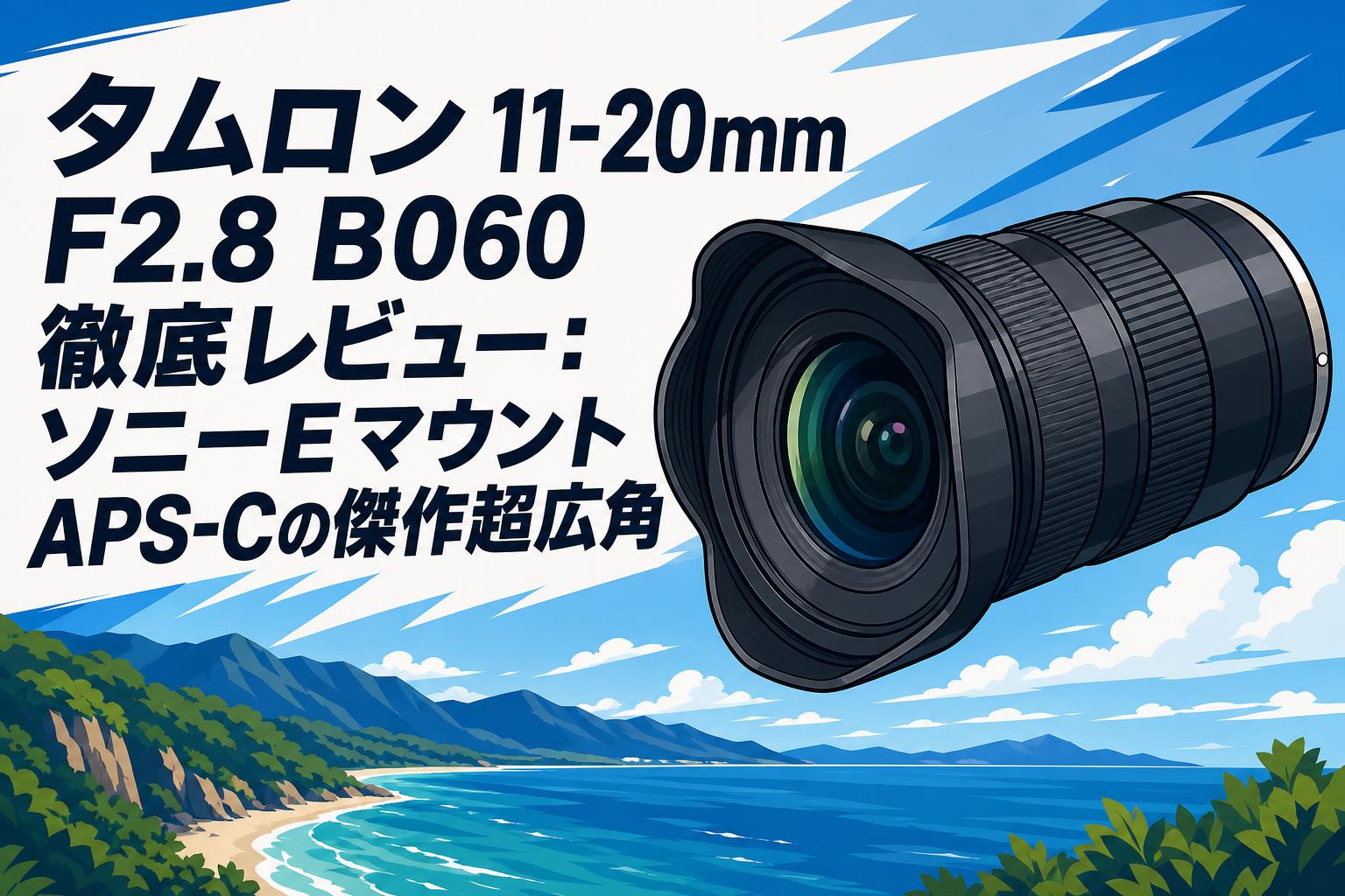 タムロン 11-20mm F2.8 B060 徹底レビュー：ソニーEマウントAPS-Cの傑作超広角