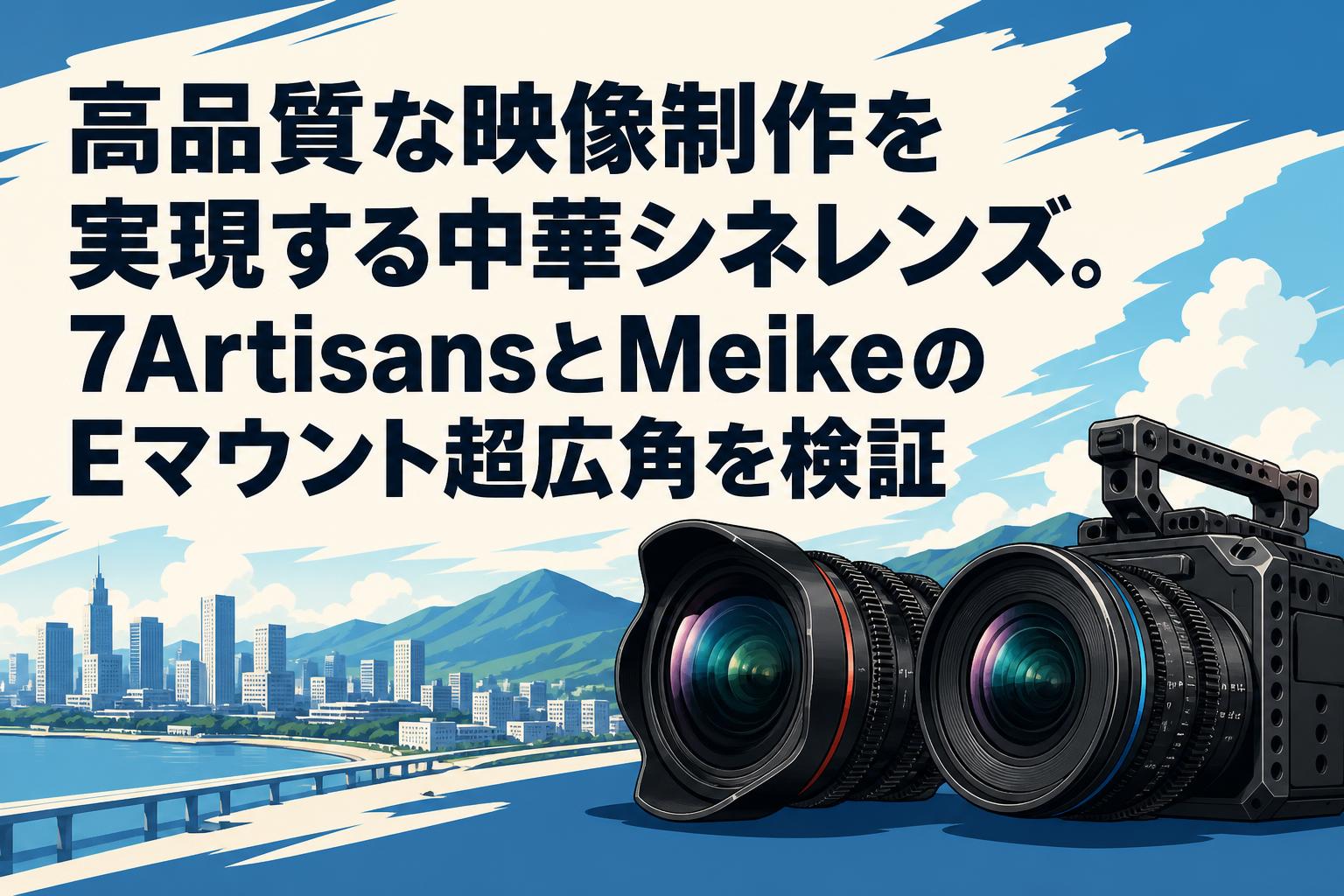 高品質な映像制作を実現する中華シネレンズ。7ArtisansとMeikeのEマウント超広角を検証