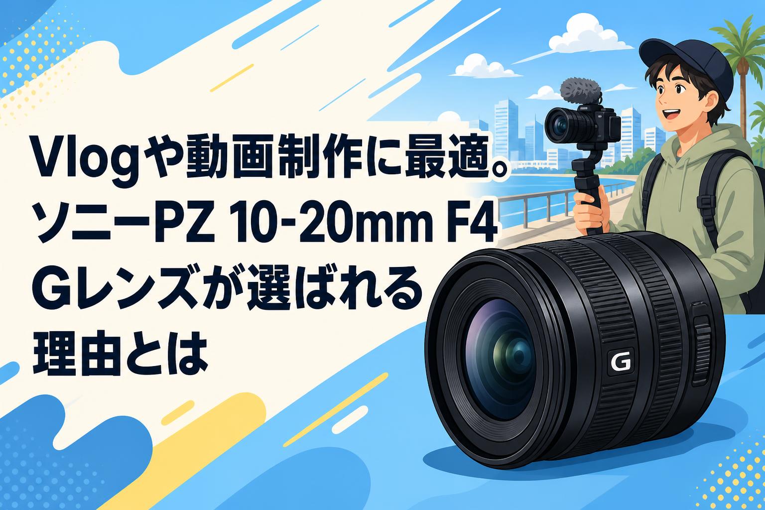 Vlogや動画制作に最適。ソニーPZ 10-20mm F4 Gレンズが選ばれる理由とは