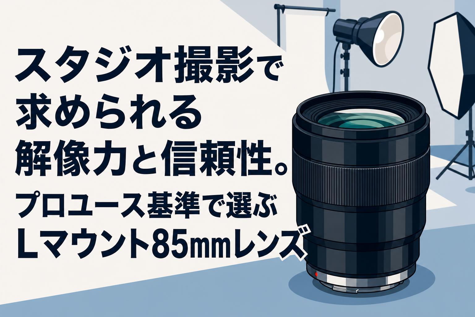 スタジオ撮影で求められる解像力と信頼性。プロユース基準で選ぶLマウント85mmレンズ