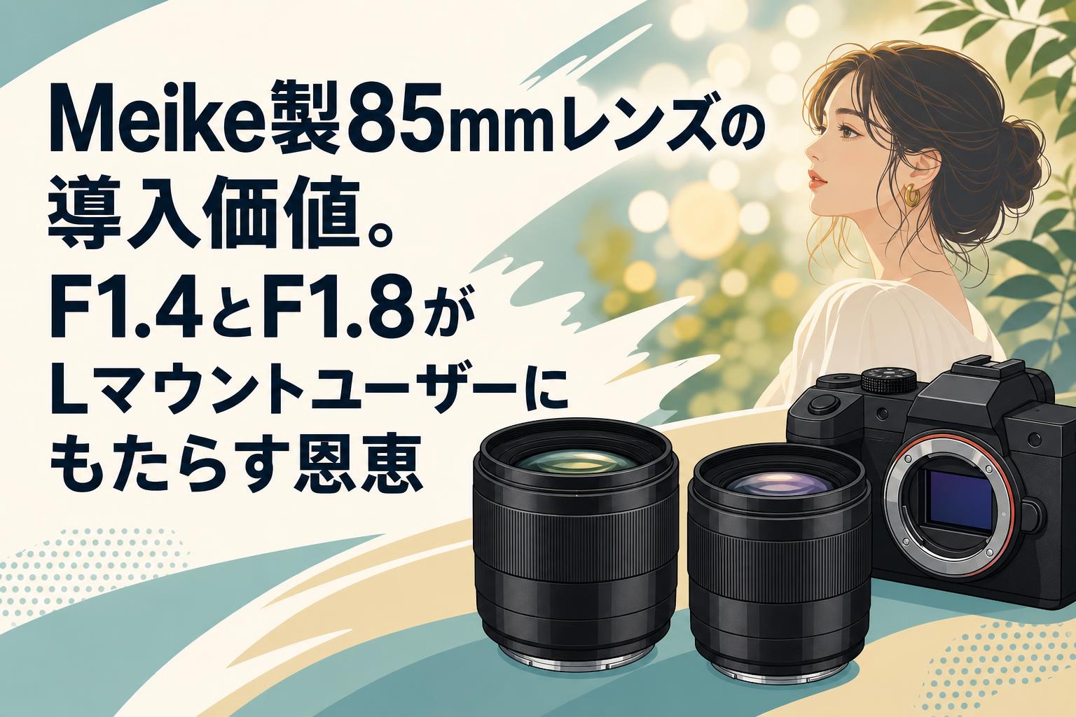 Meike製85mmレンズの導入価値。F1.4とF1.8がLマウントユーザーにもたらす恩恵