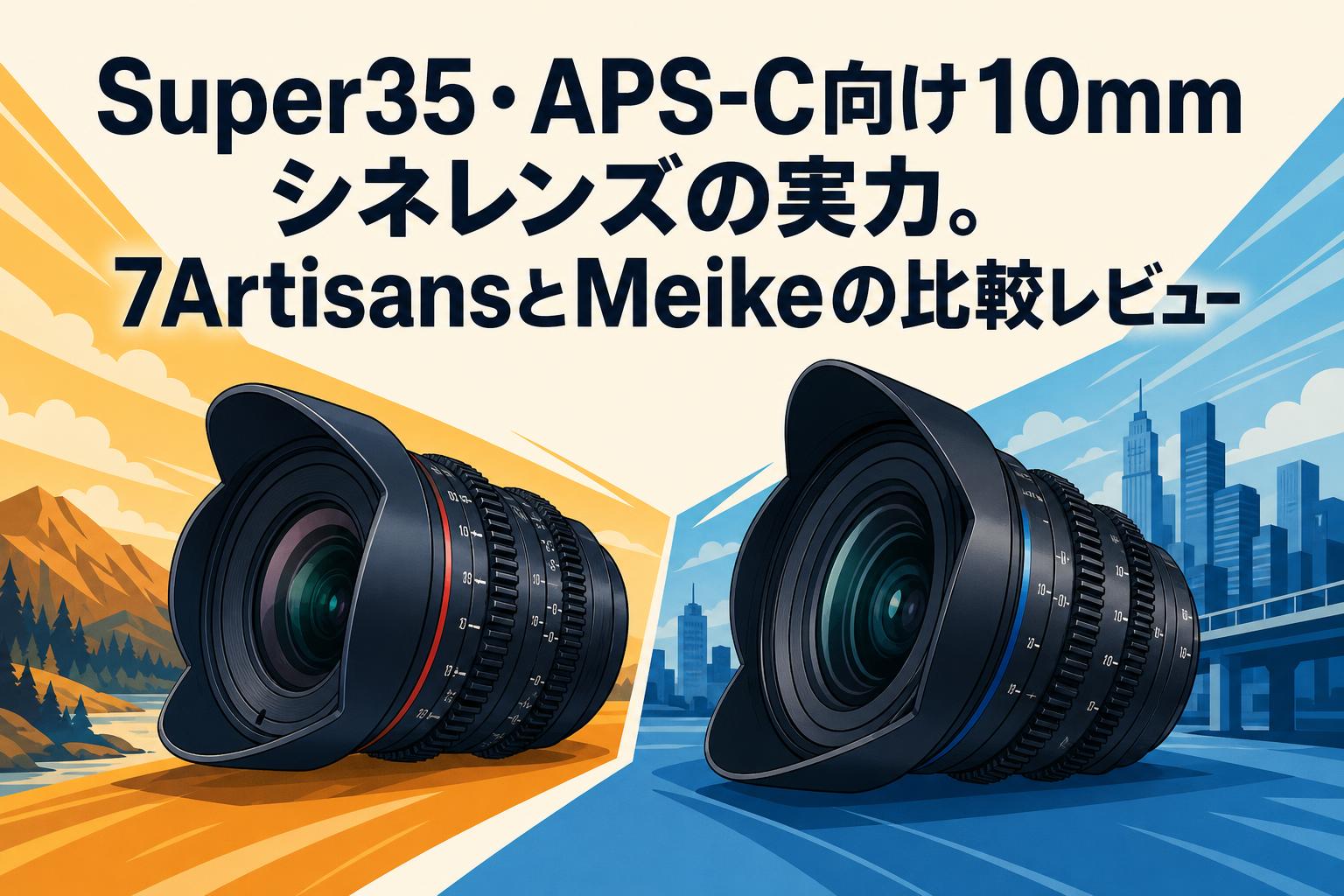 Super35・APS-C向け10mmシネレンズの実力。7ArtisansとMeikeの比較レビュー