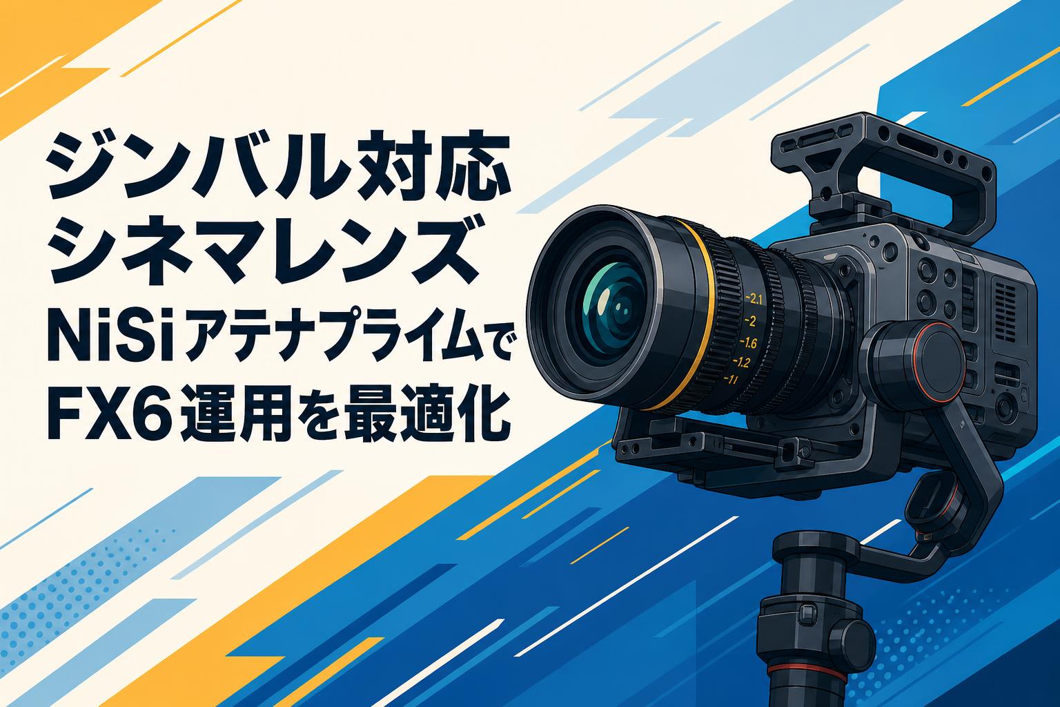ジンバル対応シネマレンズ NiSiアテナプライムでFX6運用を最適化