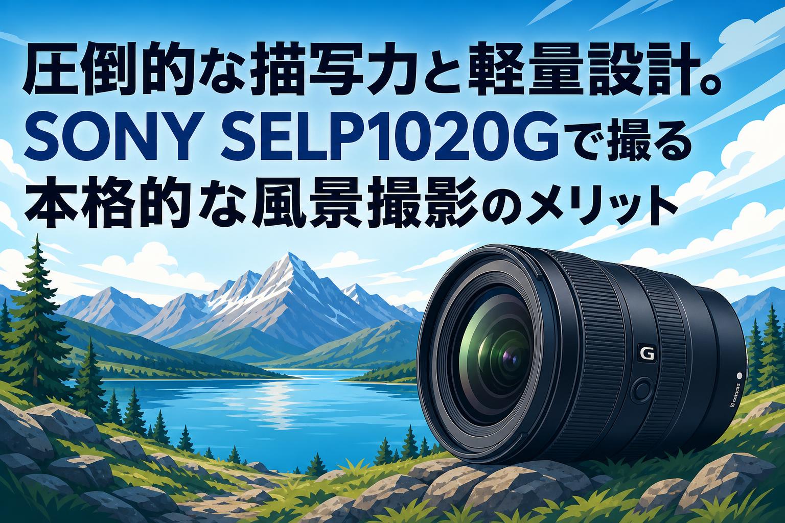 圧倒的な描写力と軽量設計。SONY SELP1020Gで撮る本格的な風景撮影のメリット