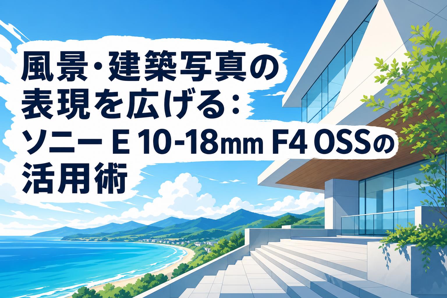 風景・建築写真の表現を広げる：ソニー E 10-18mm F4 OSSの活用術