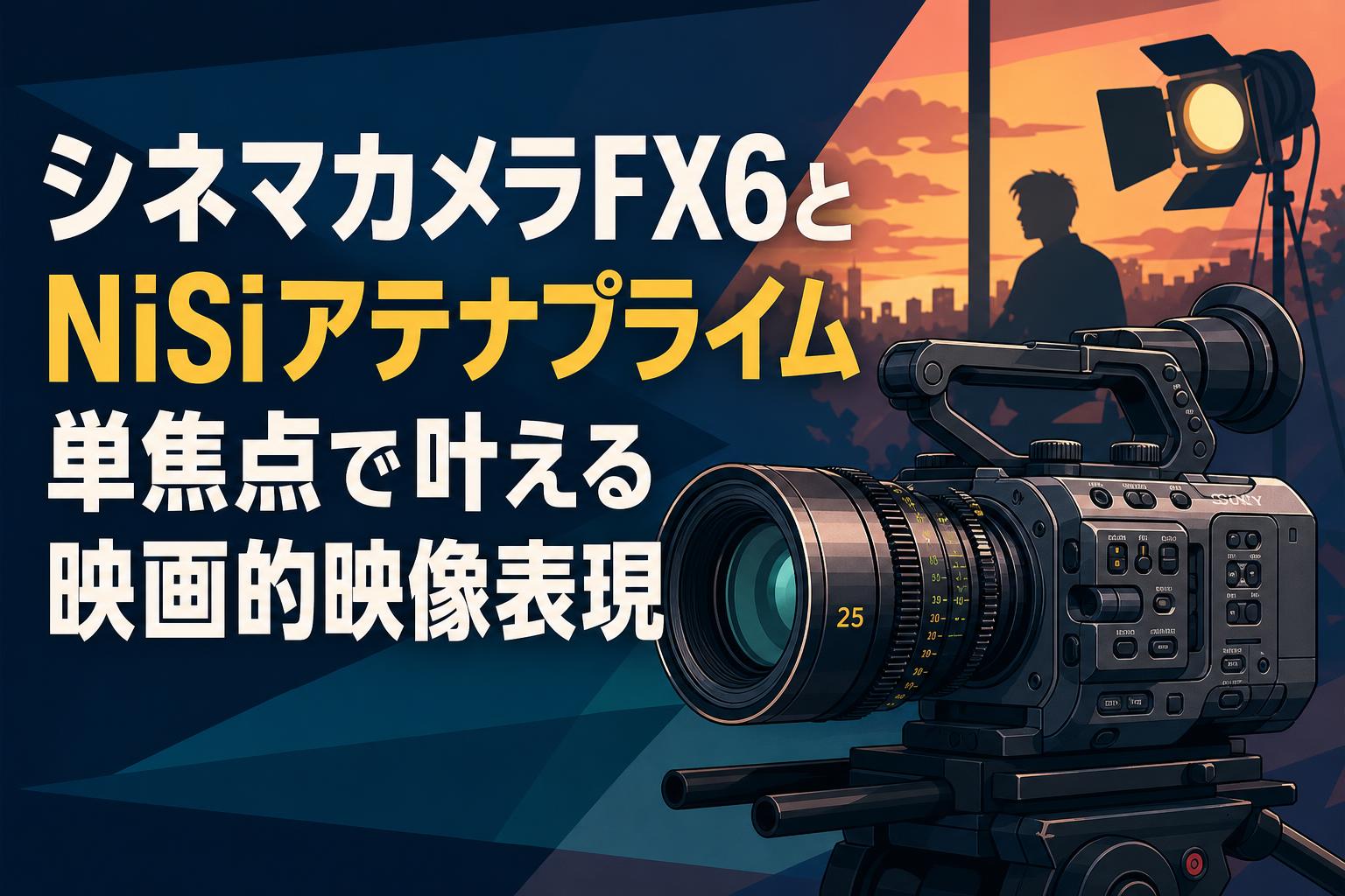 シネマカメラFX6とNiSiアテナプライム単焦点で叶える映画的映像表現