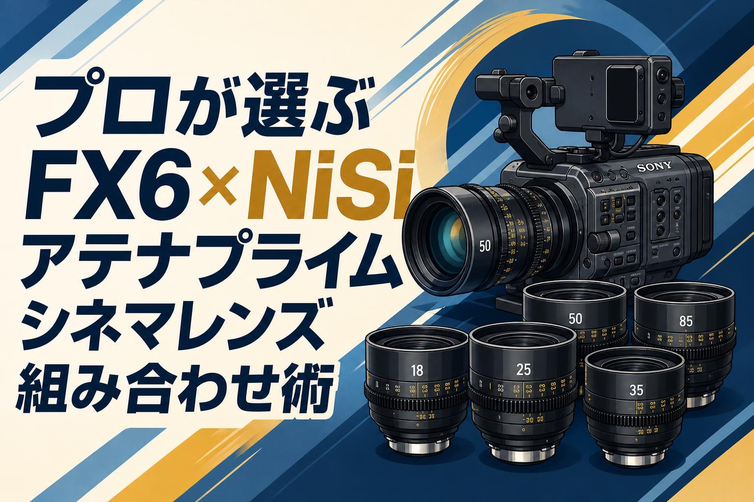 プロが選ぶFX6×NiSiアテナプライム シネマレンズ組み合わせ術
